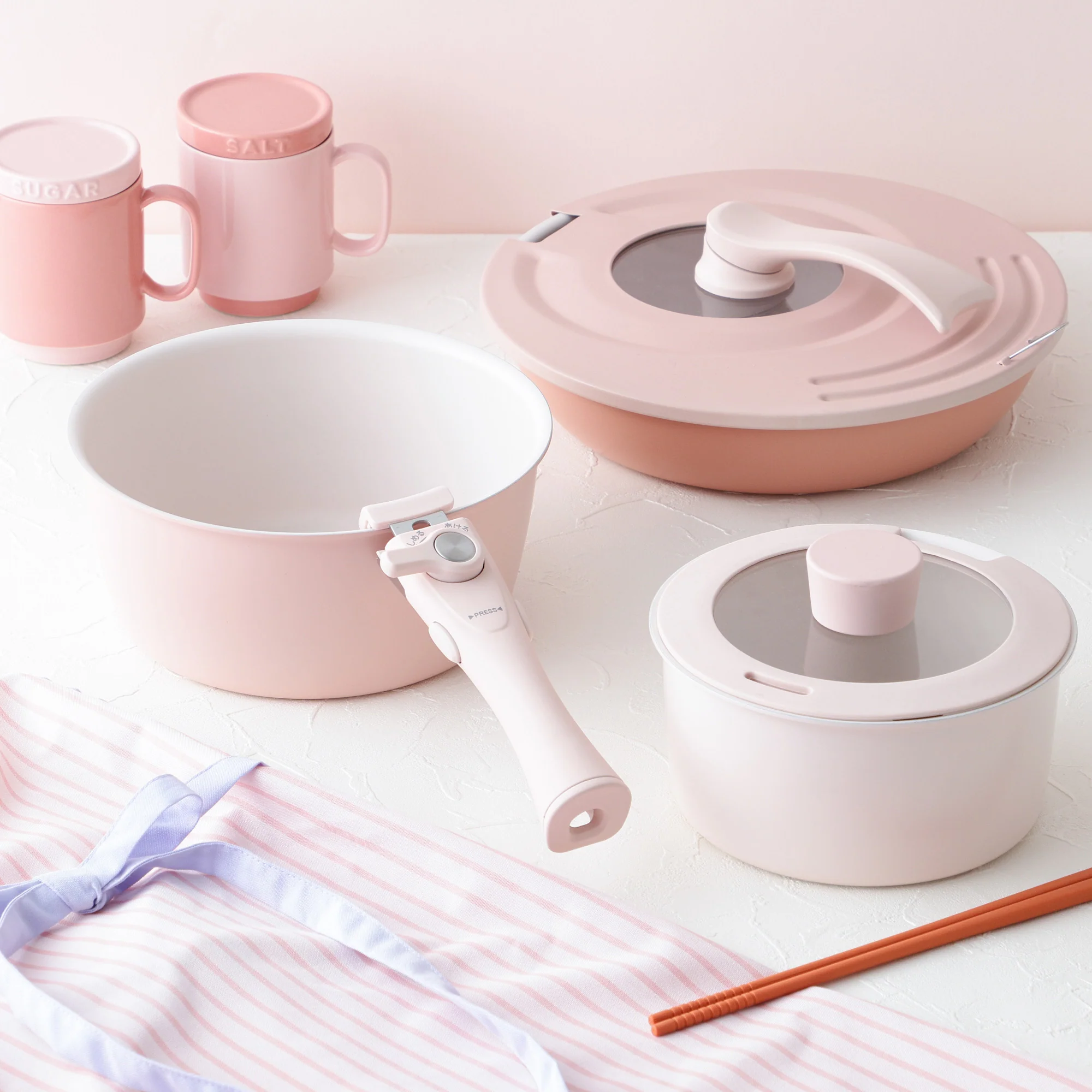 GO TABLE 鍋・フライパンバラエティ6点セット ピンク - Image 32