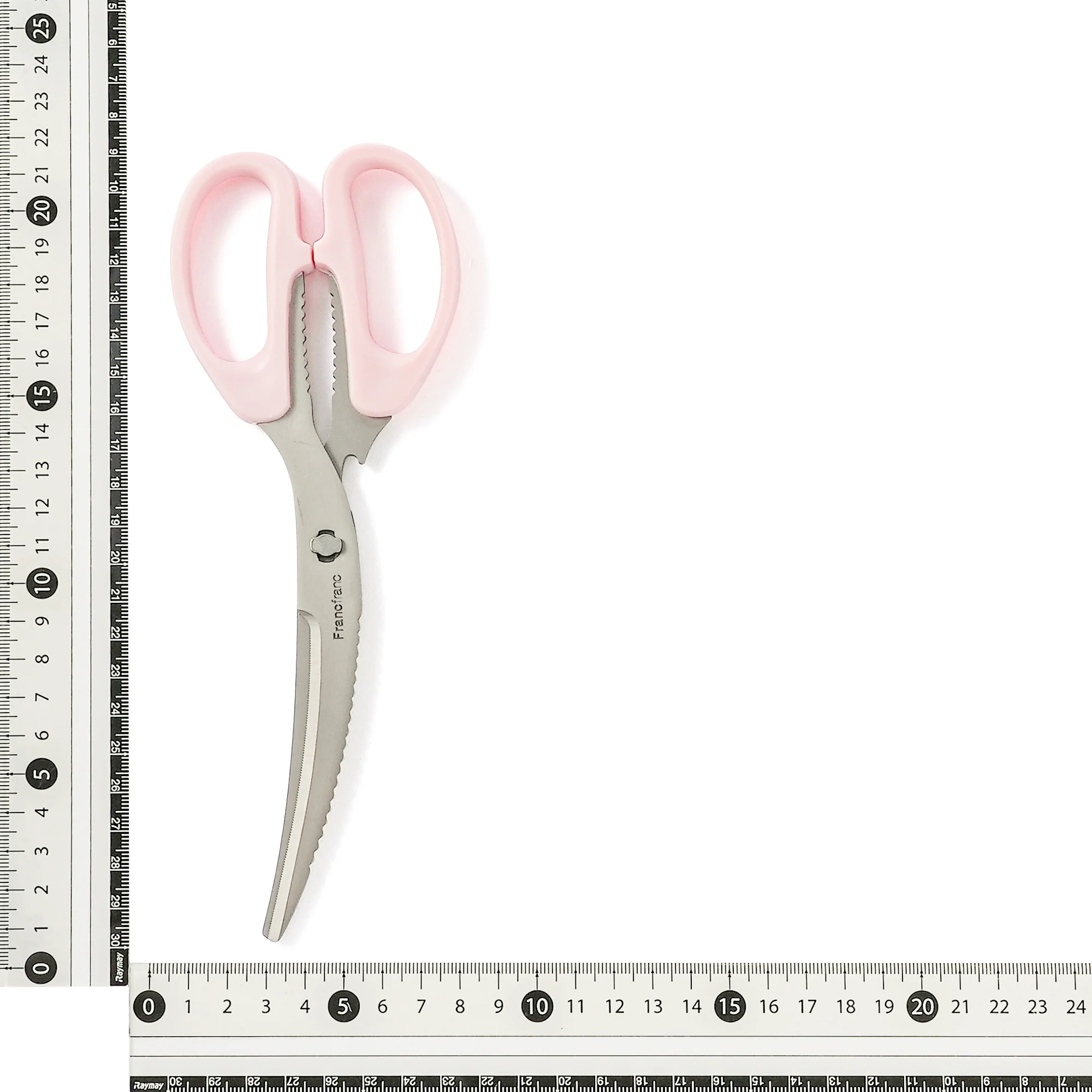 カーブキッチンバサミ ピンク - Image 5