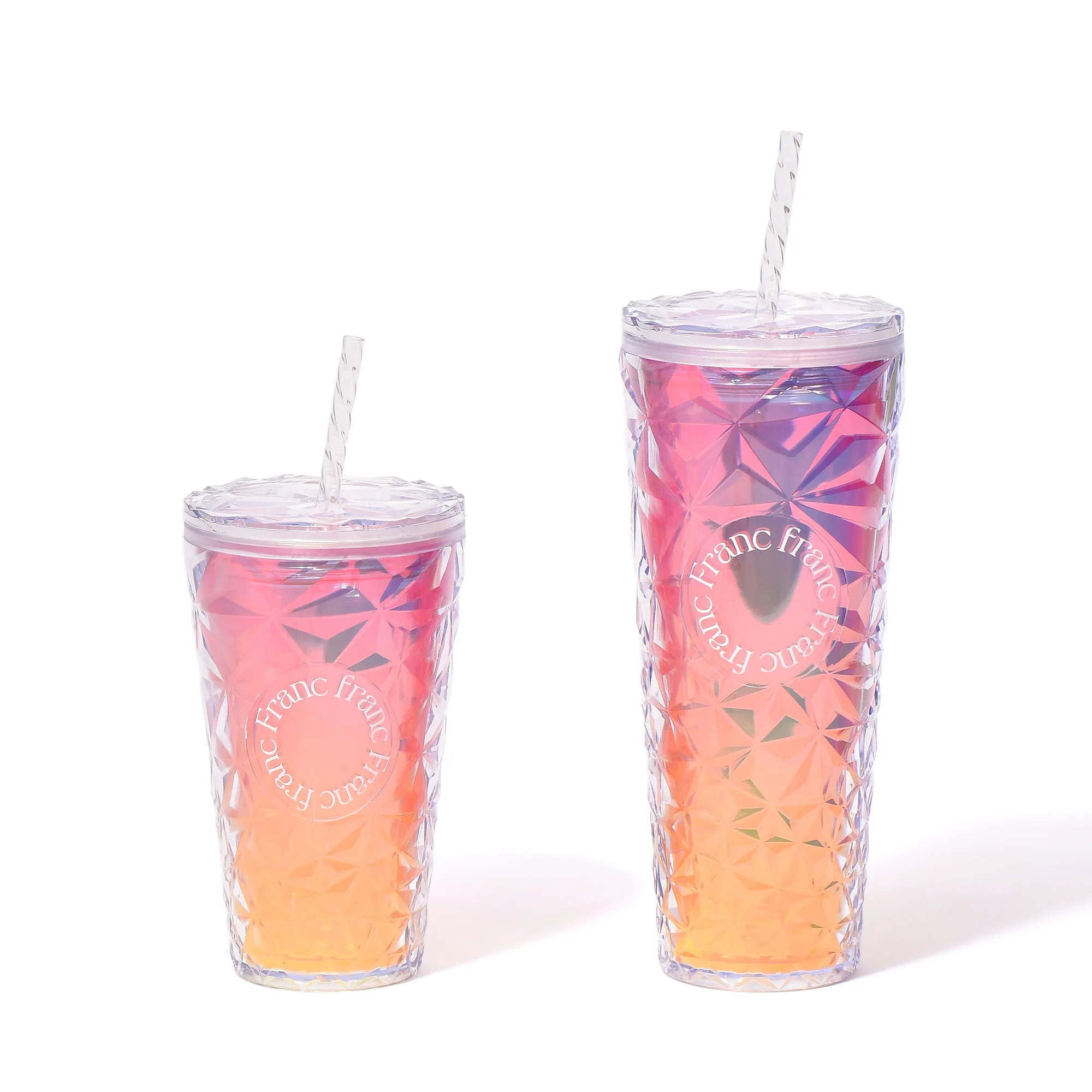 オーロラ プラスチックタンブラー L ピンク - Image 11