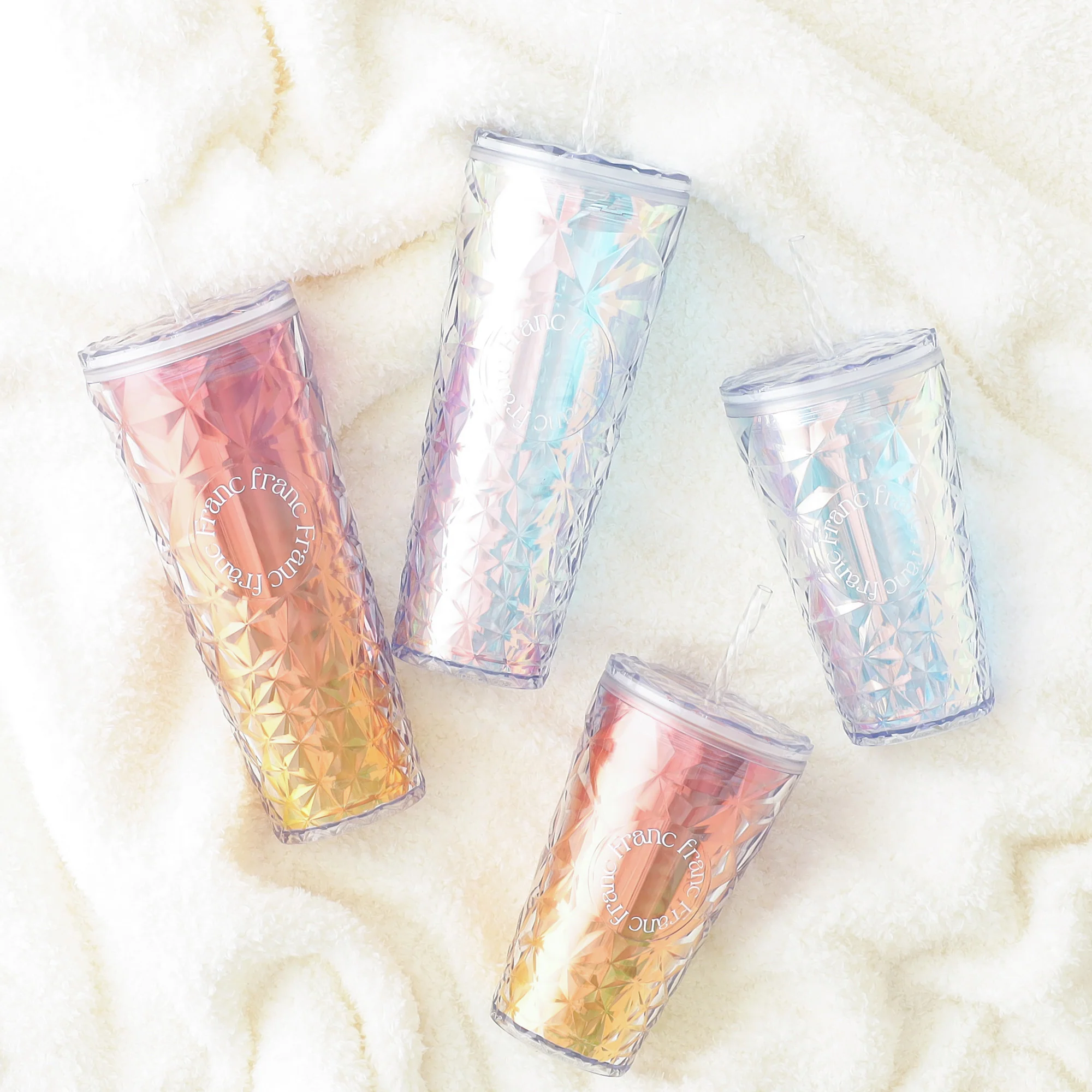 オーロラ プラスチックタンブラー L ピンク - Image 2