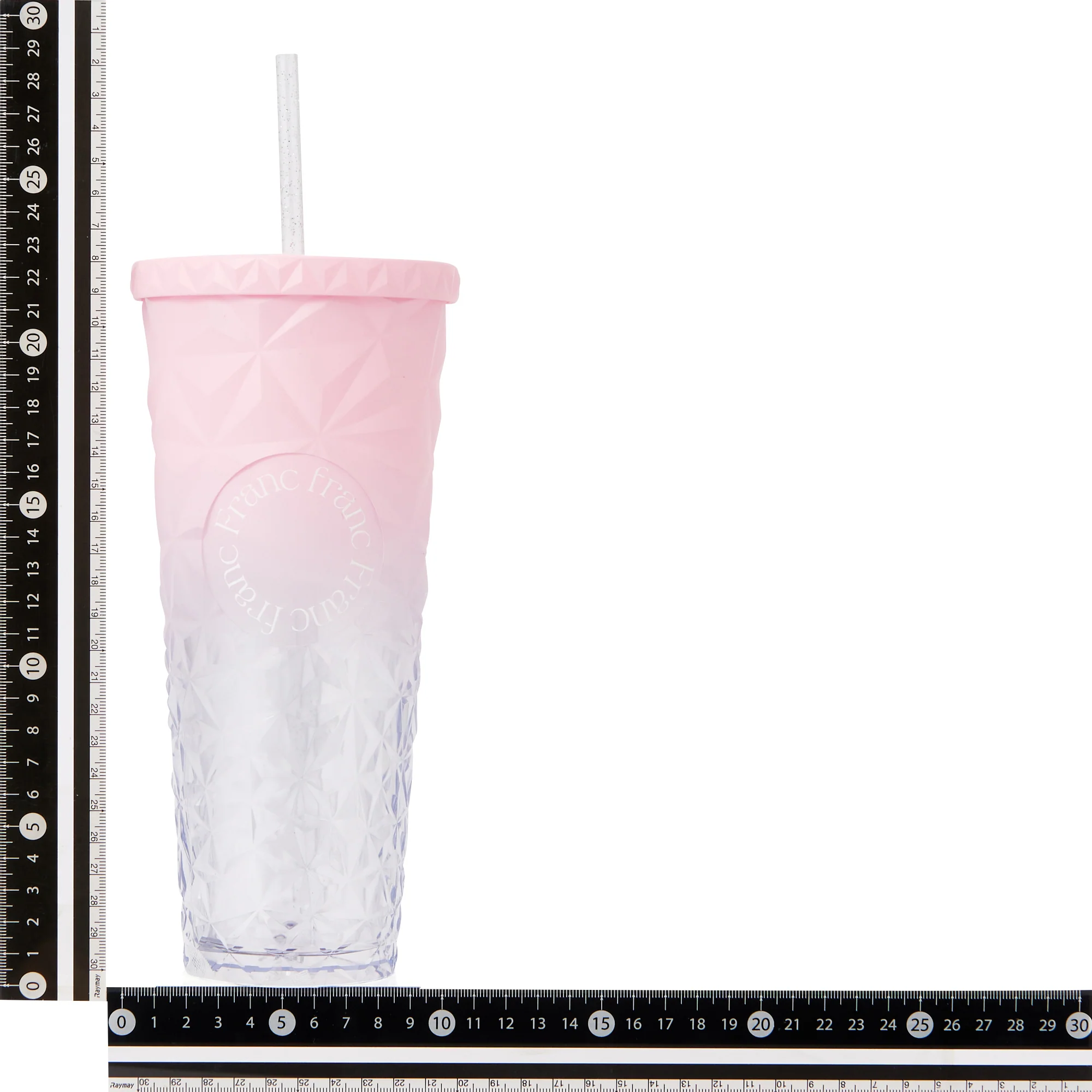 カラー プラスチックタンブラー L ピンク - Image 10