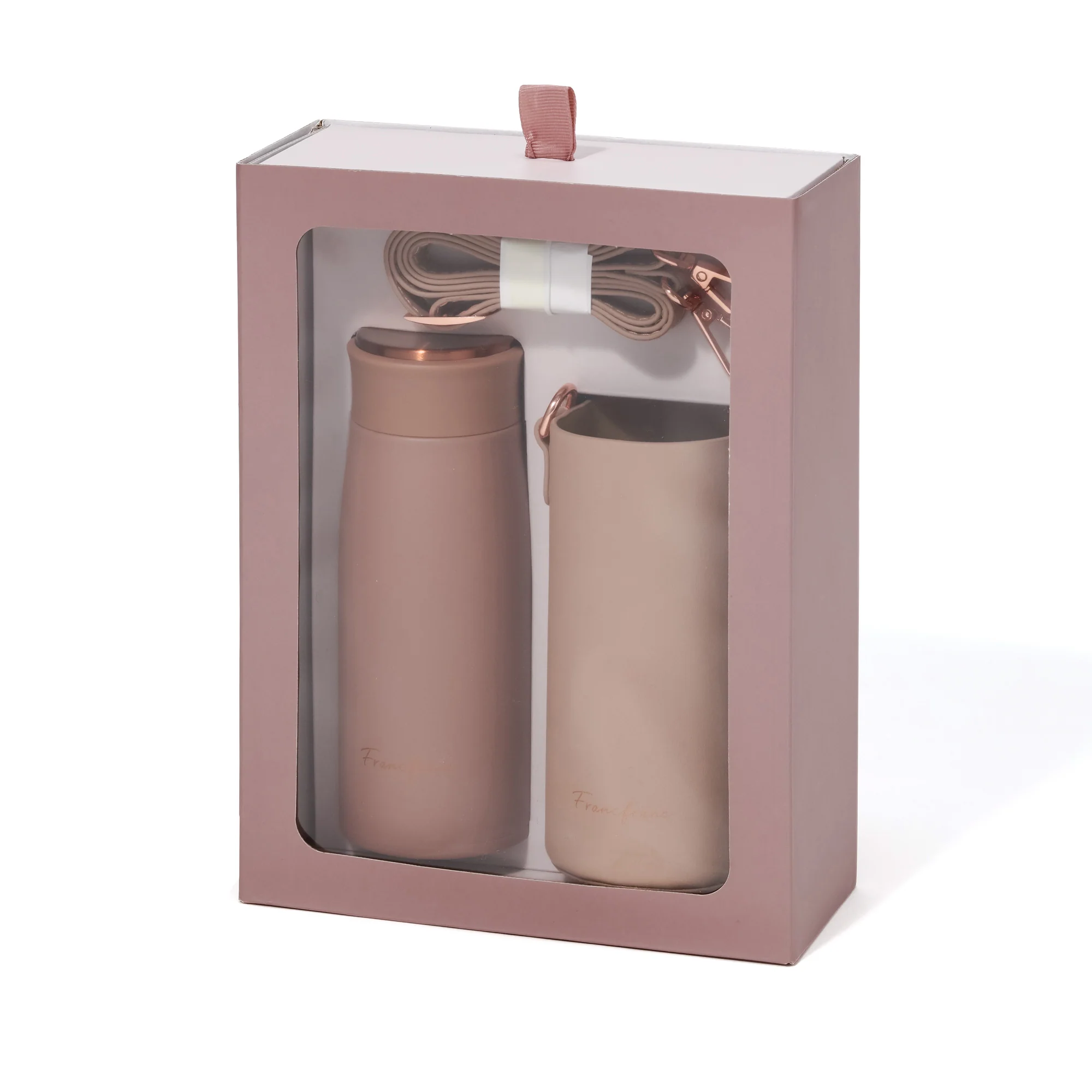 マット ステンレスボトル ホルダーセット 350ml  ピンク - Image 14