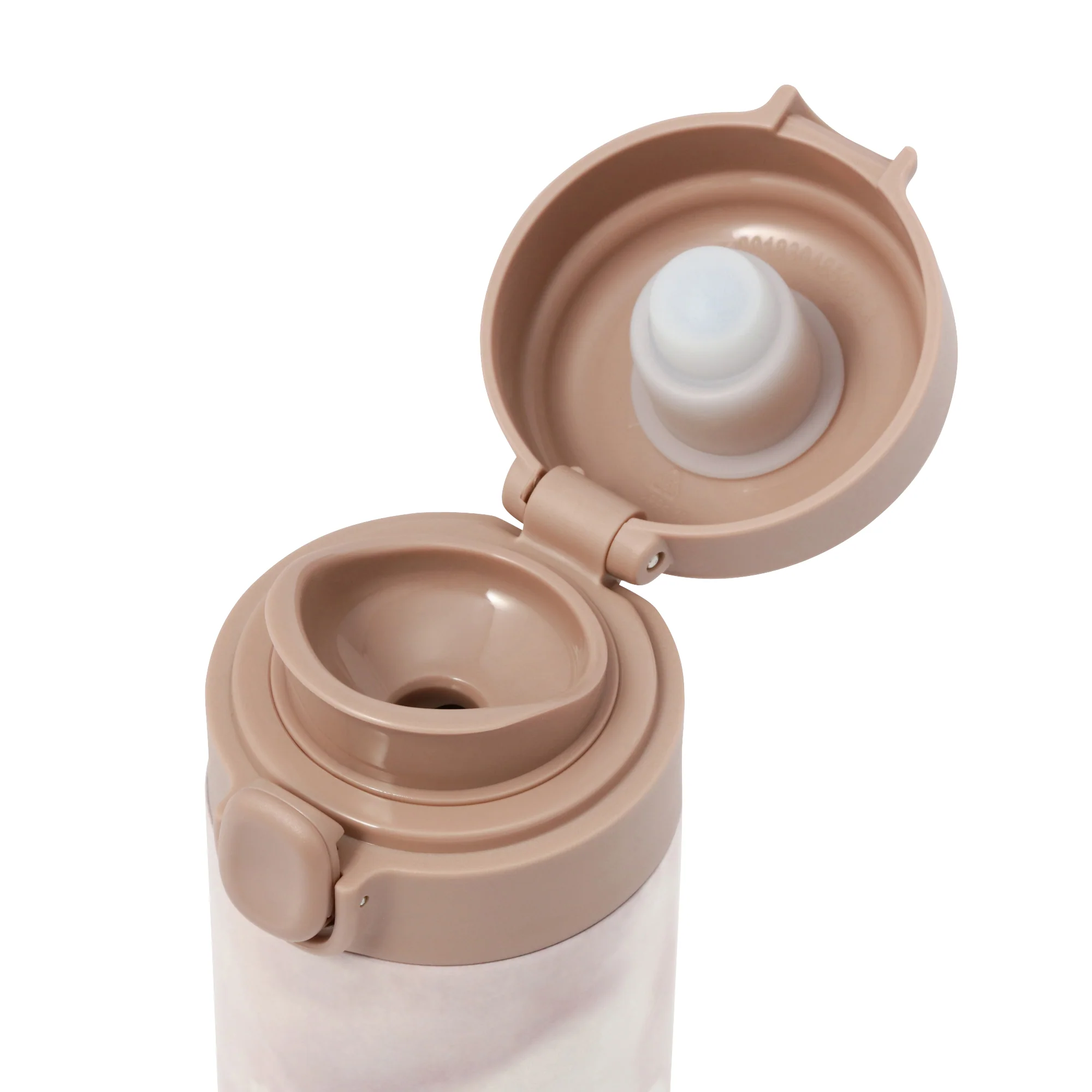 ワンタッチ ステンレスボトル 350ml マーブルブラウン - Image 4