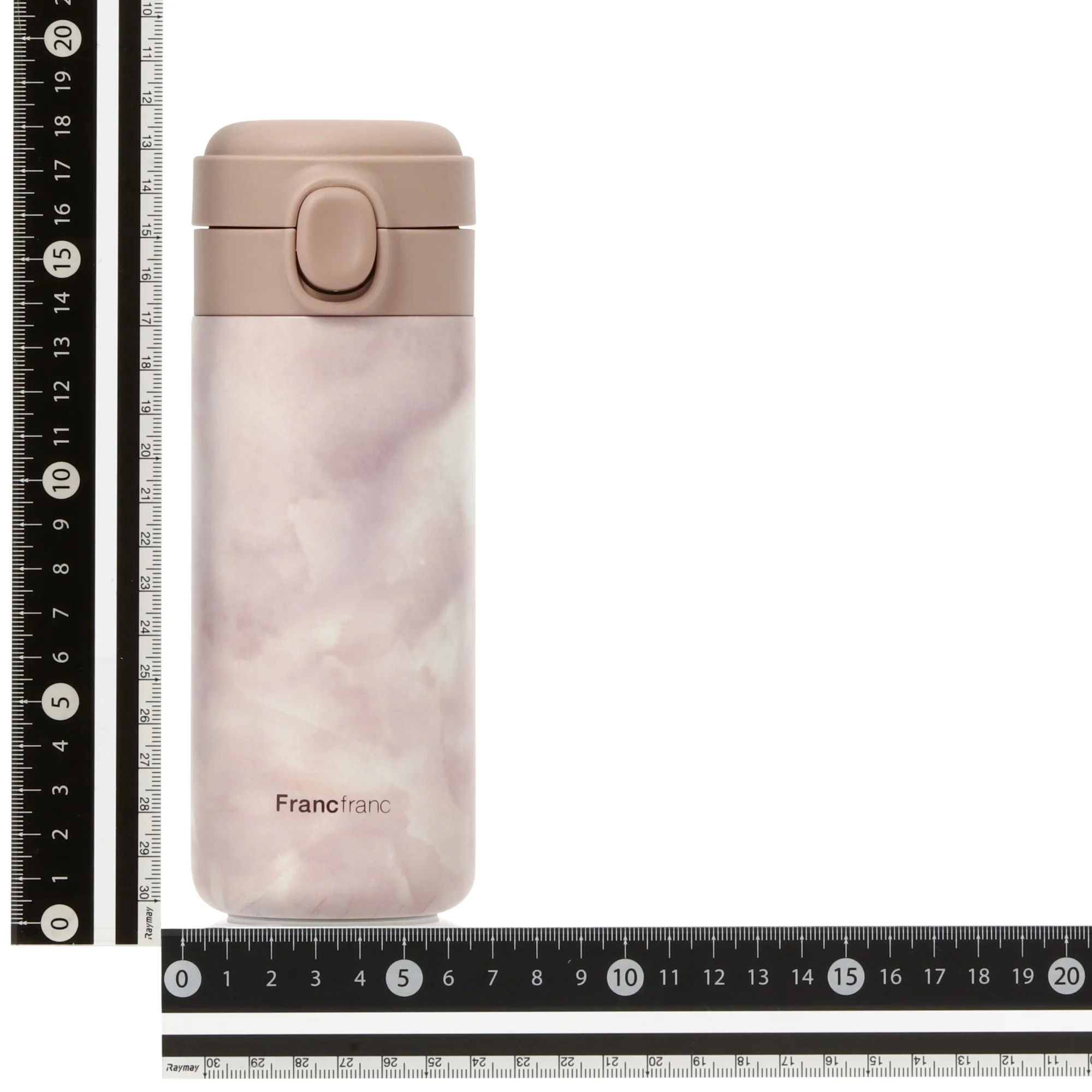 ワンタッチ ステンレスボトル 350ml マーブルブラウン - Image 8
