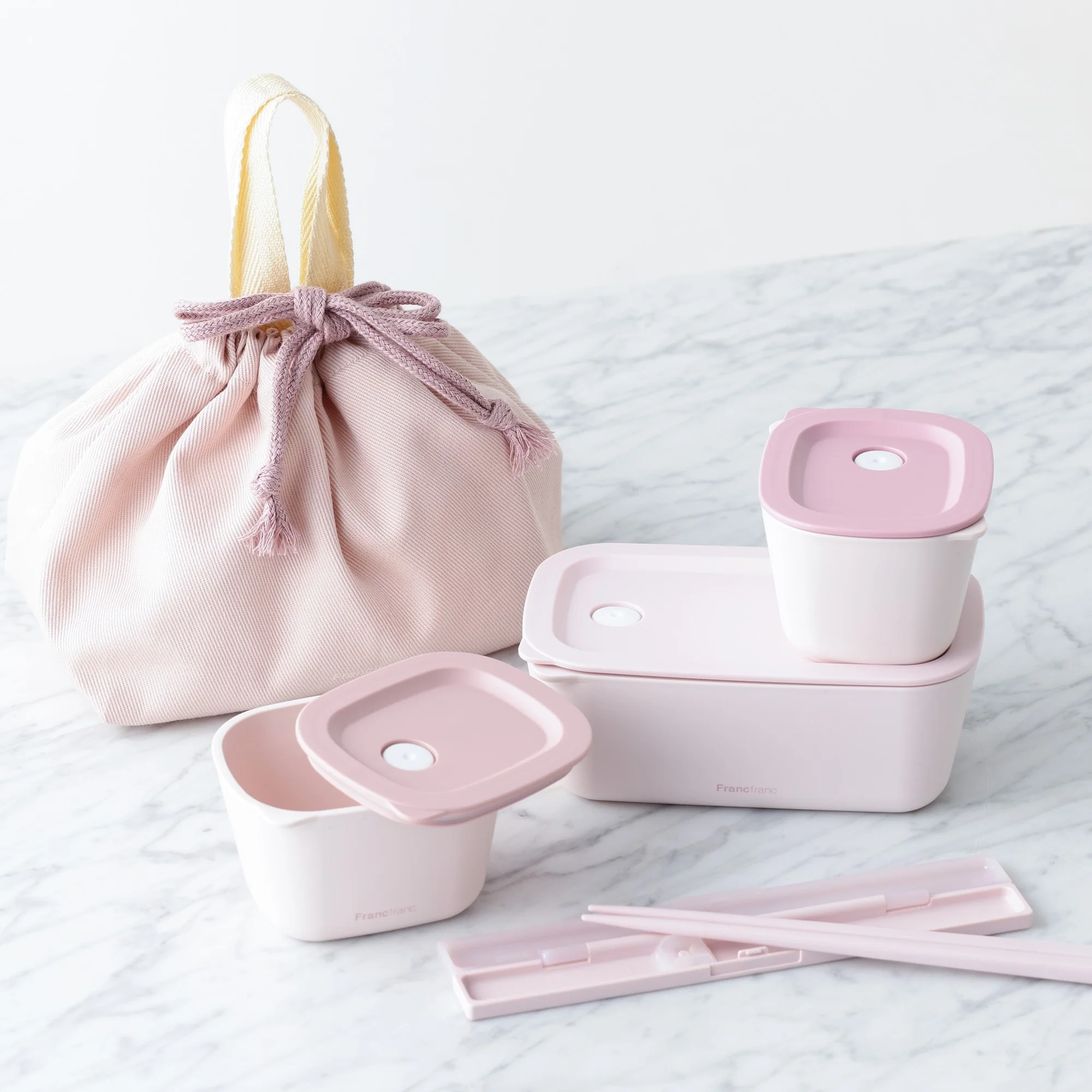 ランチボックス コンプリート5点セット ピンク - Image 2