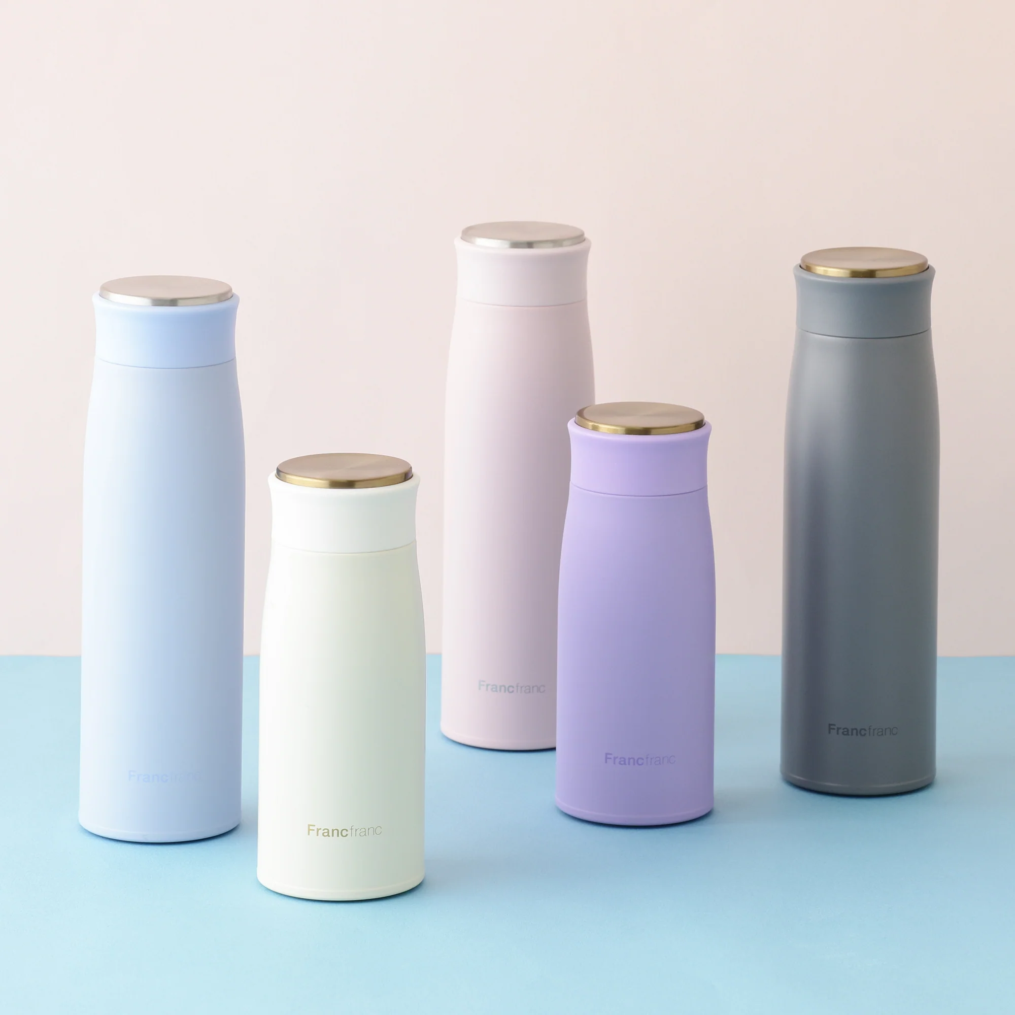 マット ステンレスボトル 350ml ホワイト - Image 2