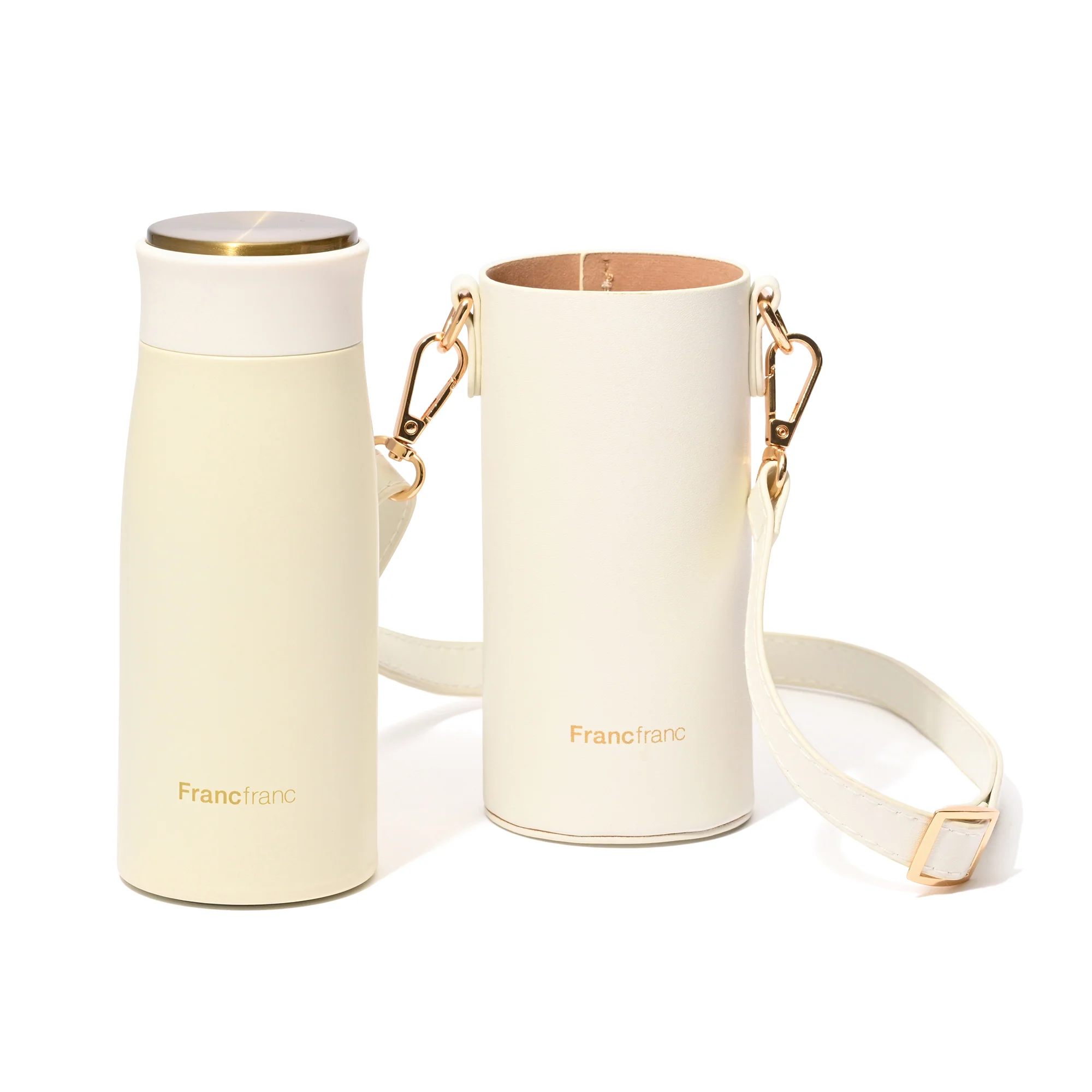 マット ステンレスボトル ホルダーセット 350ml ホワイト - Image 2