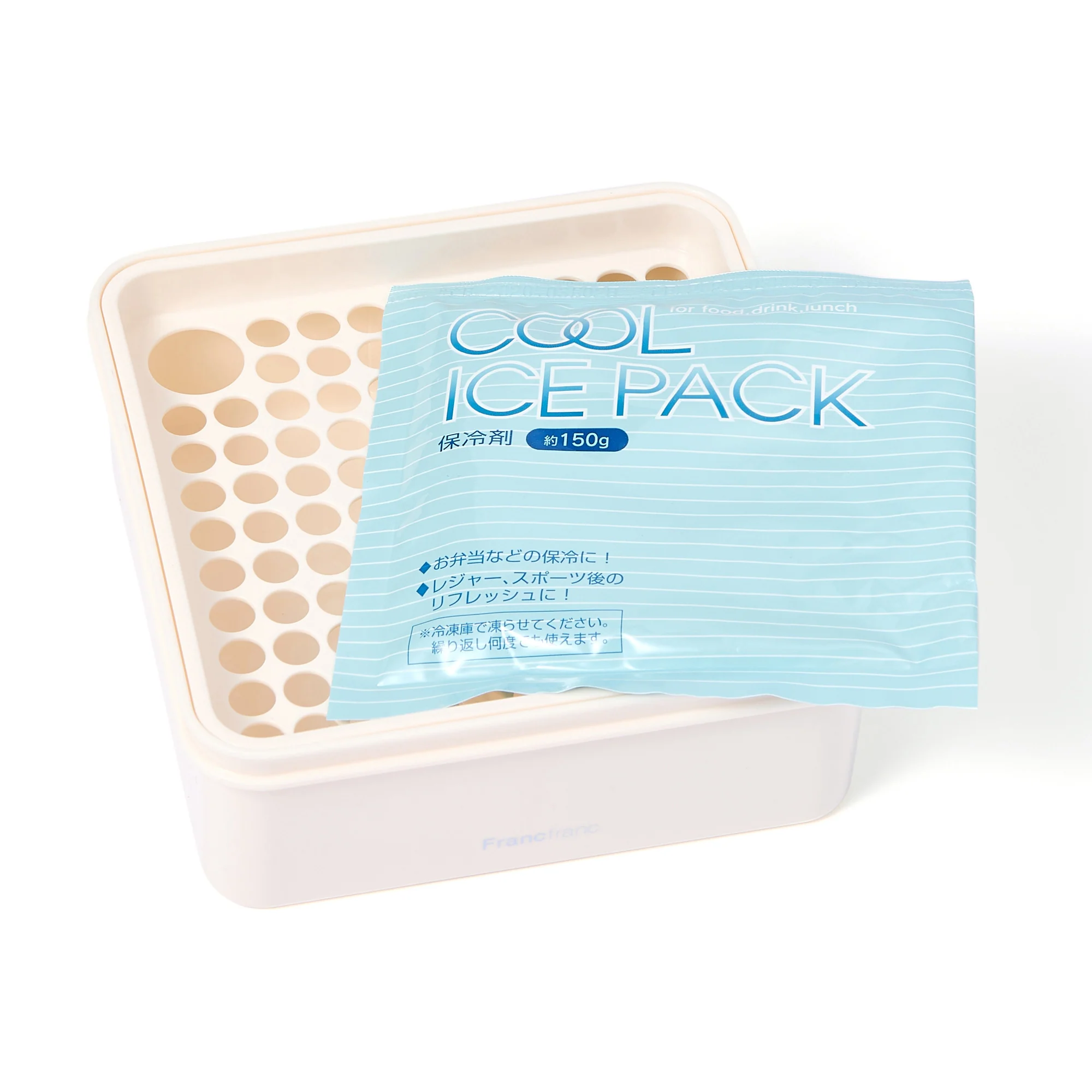 ロゴ ケース付き ピクニックランチボックス ブルー - Image 5