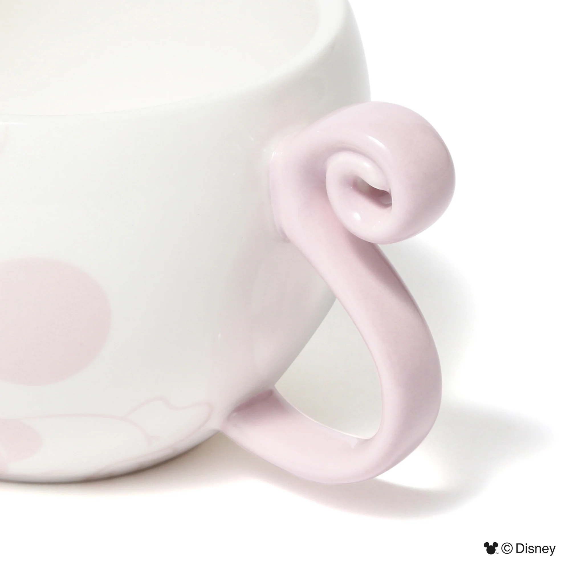 ディズニー ペアマグ モチーフ ピンク×グレー - Image 9