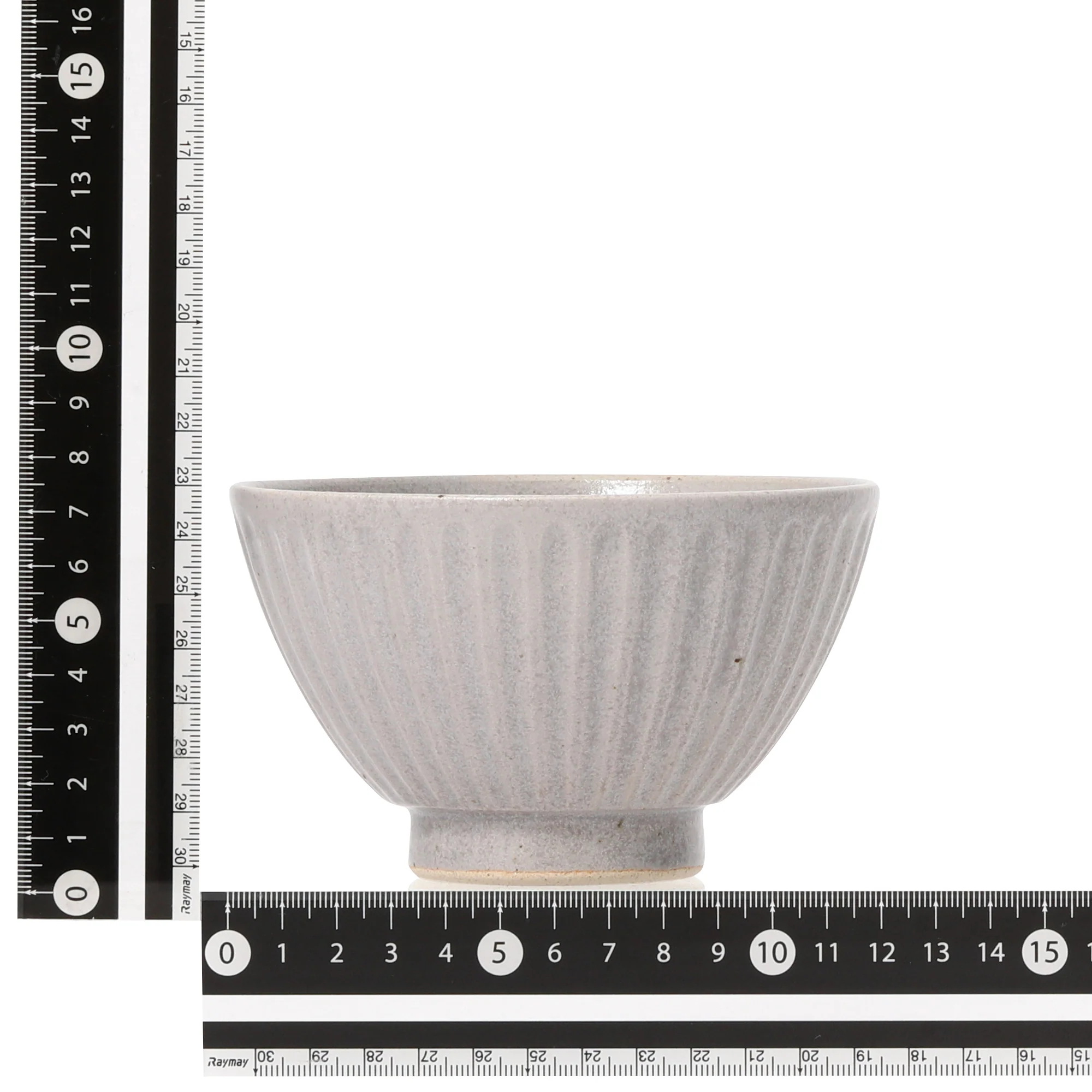 美濃焼 飯碗 しのぎ マット グレー - Image 6