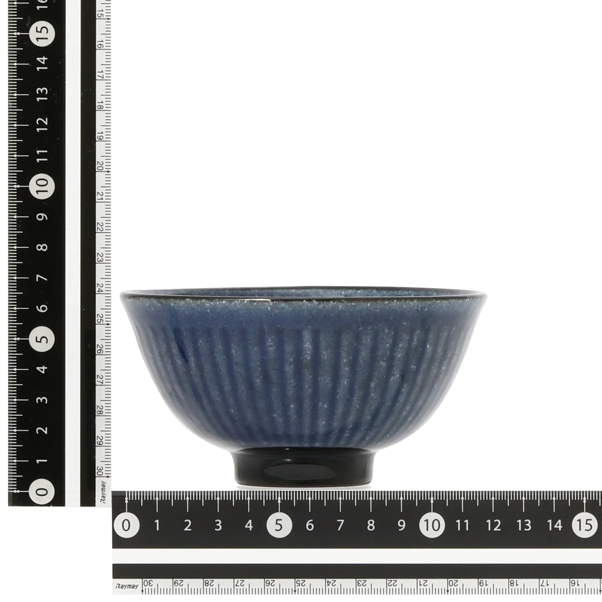 美濃焼 飯碗 しのぎ M ブルー - Image 6