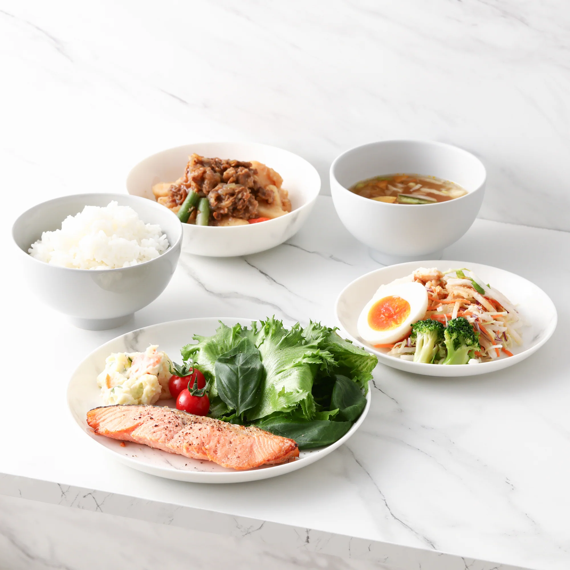 オルディマーブル しっかりごはん 食器5点セット グレー - Image 32