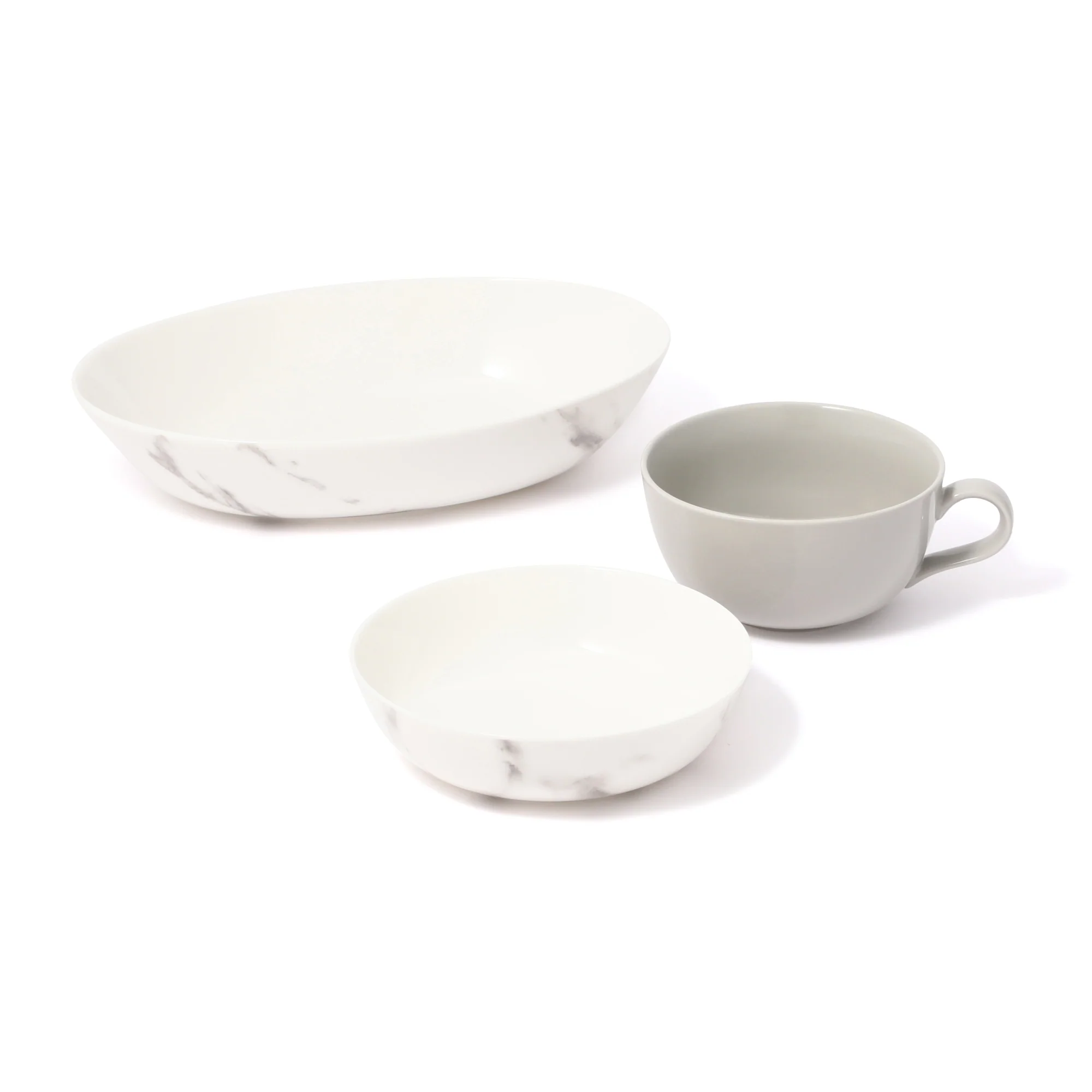 オルディマーブル かんたんごはん 食器3点セット グレー - Image 2