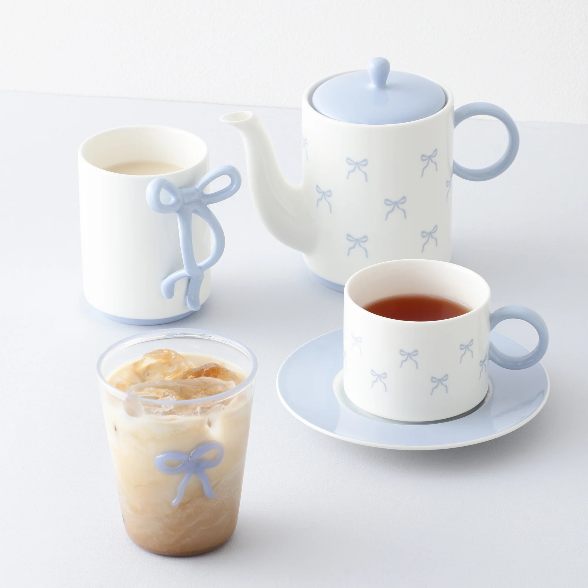 リボン カップ&ソーサー ブルー - Image 10