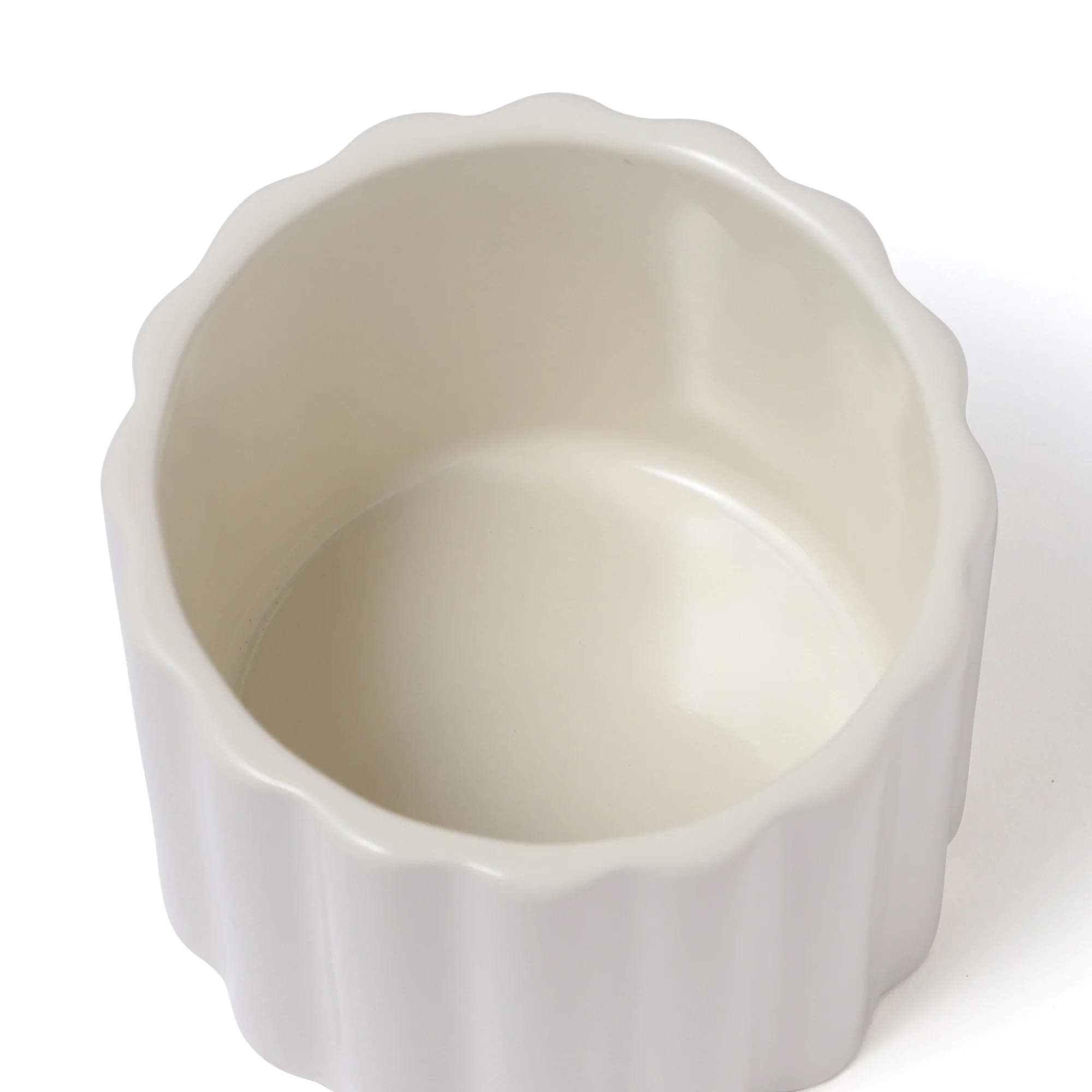 スカラップ 蒸しカップ ホワイト - Image 5