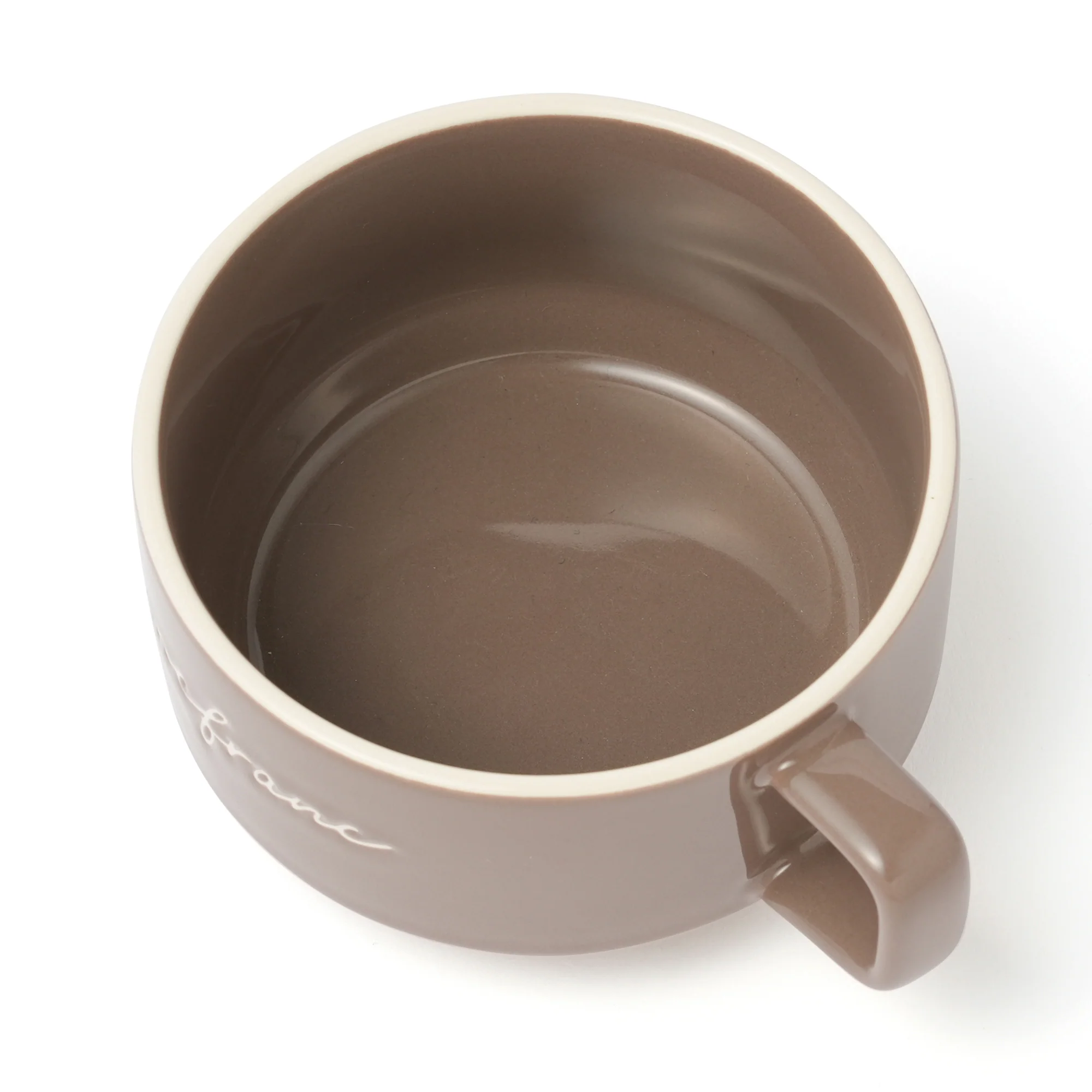 ロゴ リム スープカップ  ブラウン - Image 6