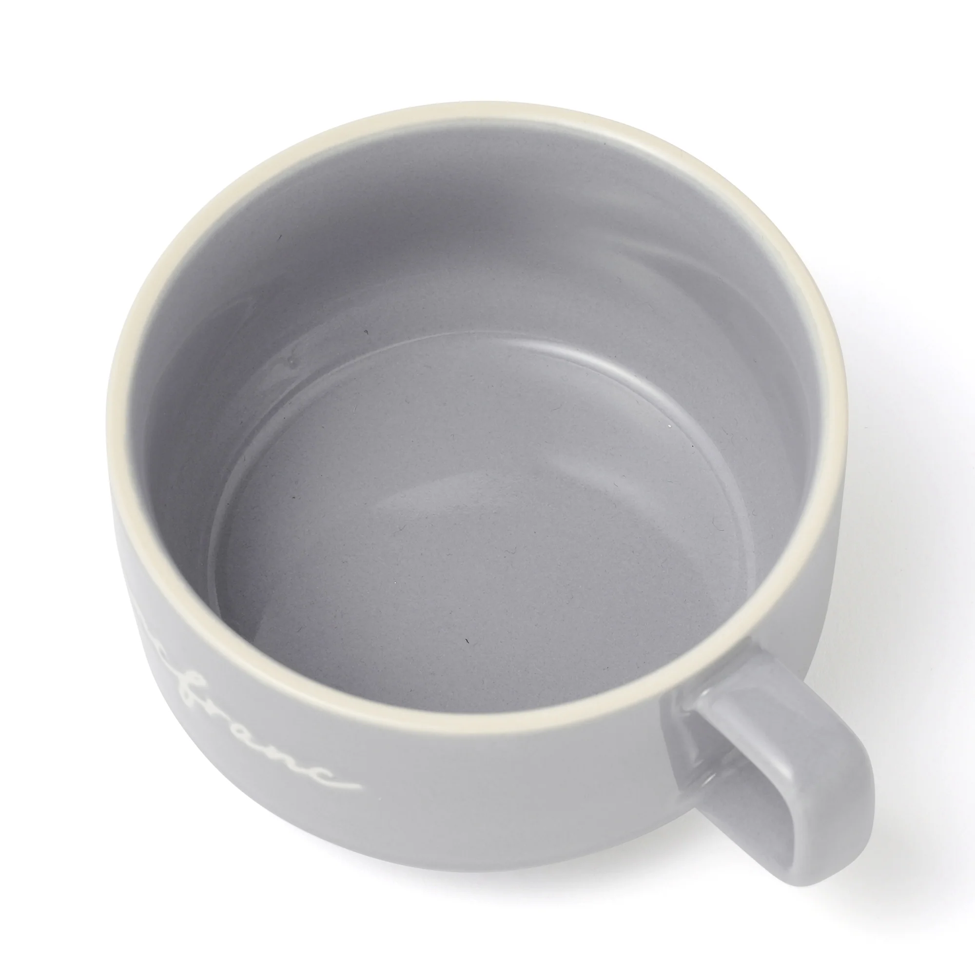 ロゴ リム スープカップ  ブルー - Image 6