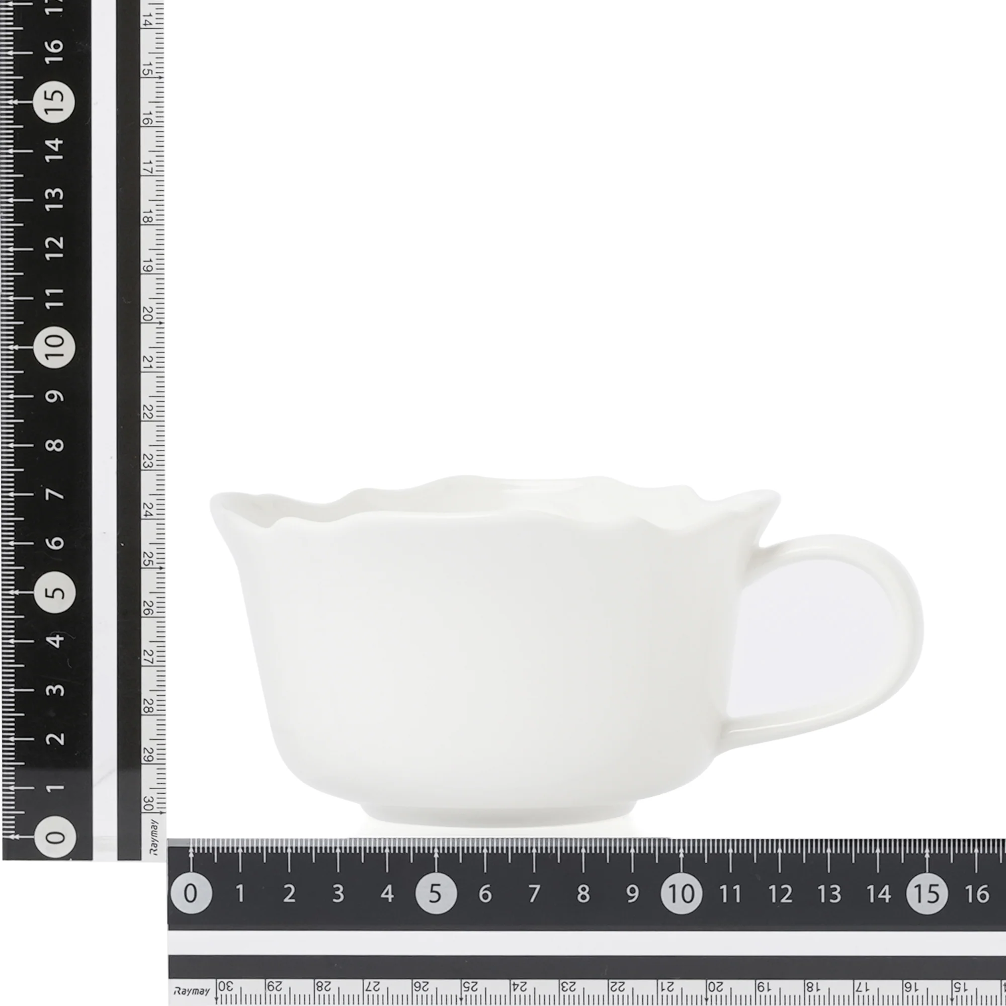 フラワーリム スープカップ アイボリー - Image 7