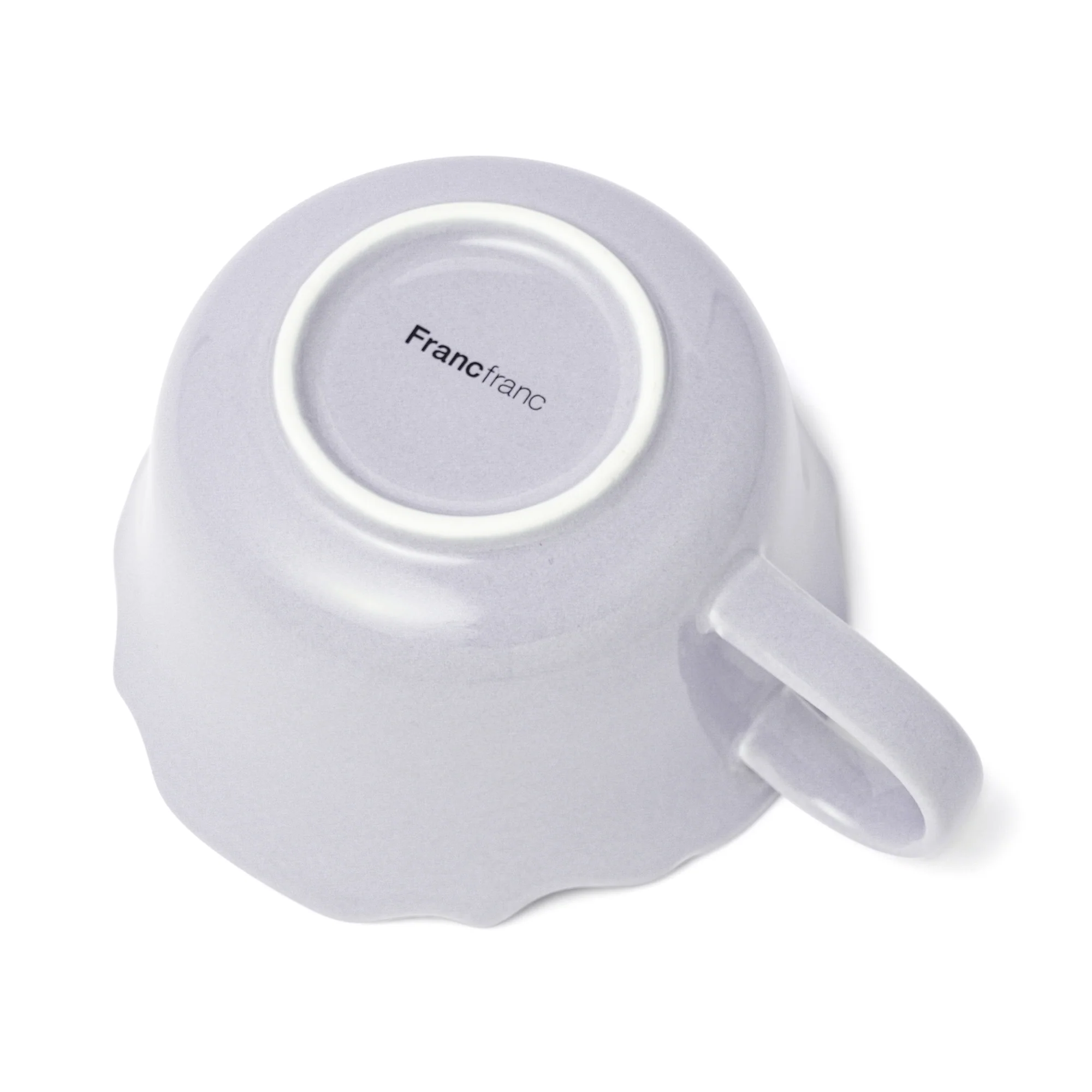フラワーリム スープカップ ブルー - Image 6