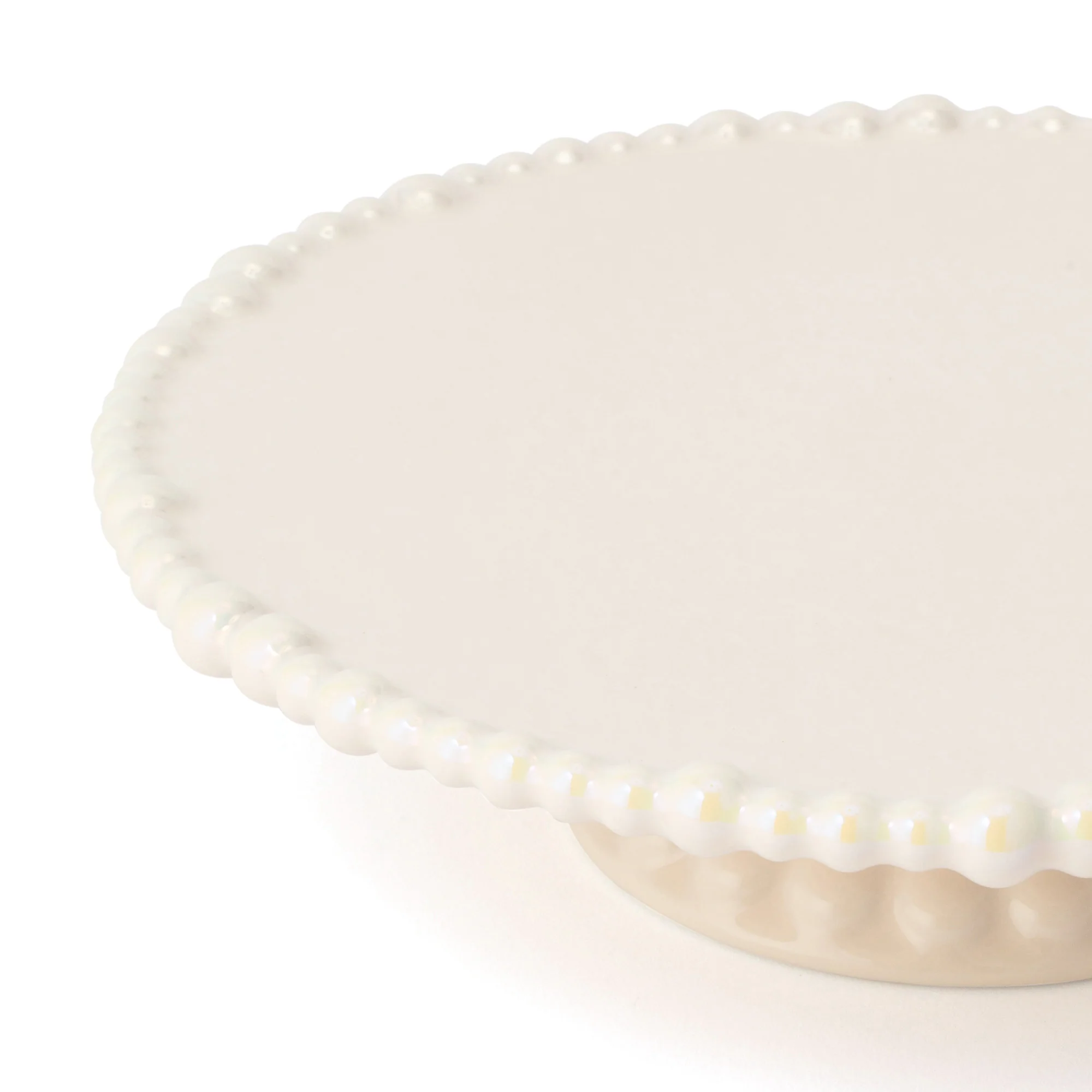パール ケーキスタンド 1段 ベージュ - Image 4