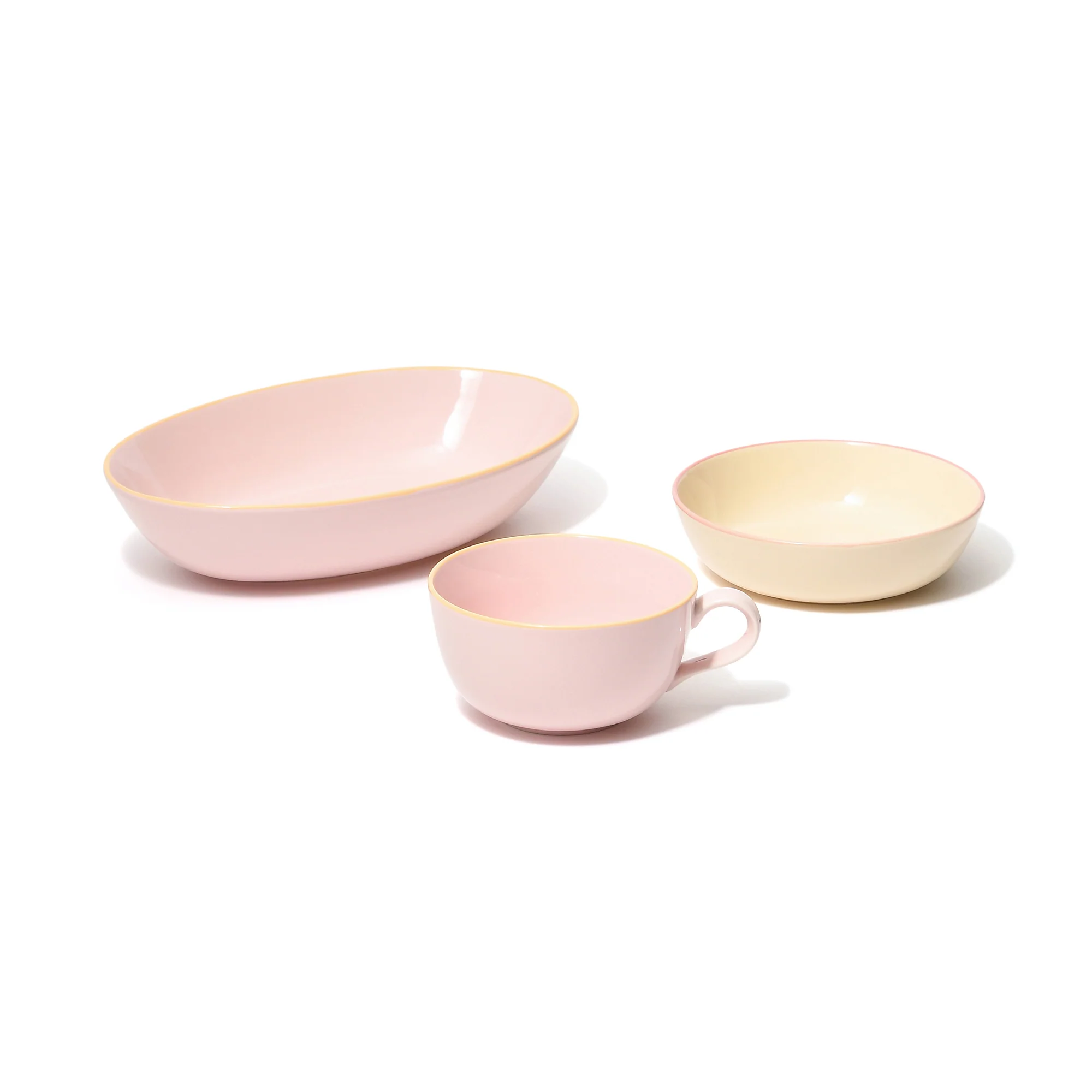 オルディカラフル かんたんごはん 食器3点セット ピンク - Image 2