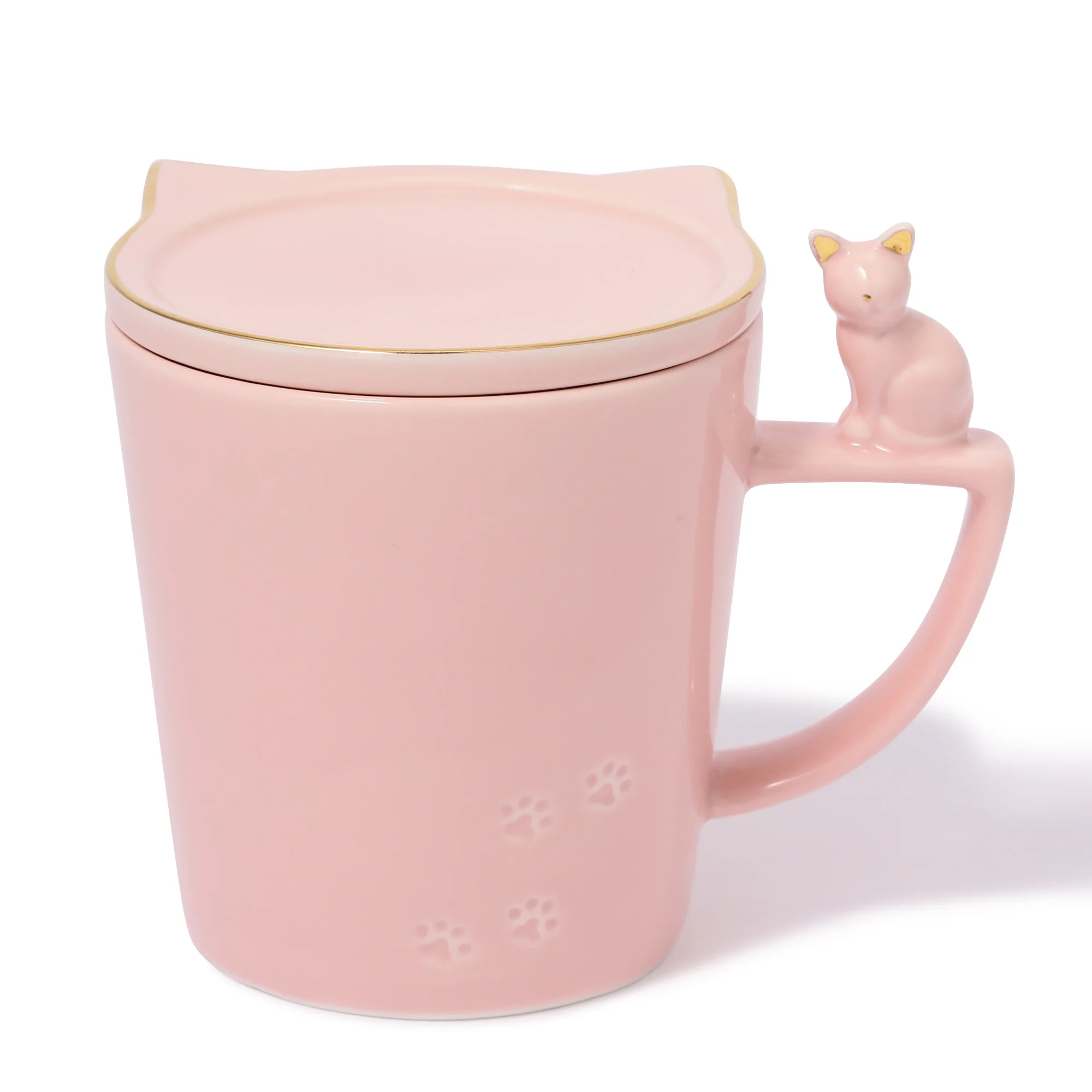 キャット フィギュア マグ ピンク - Image 3