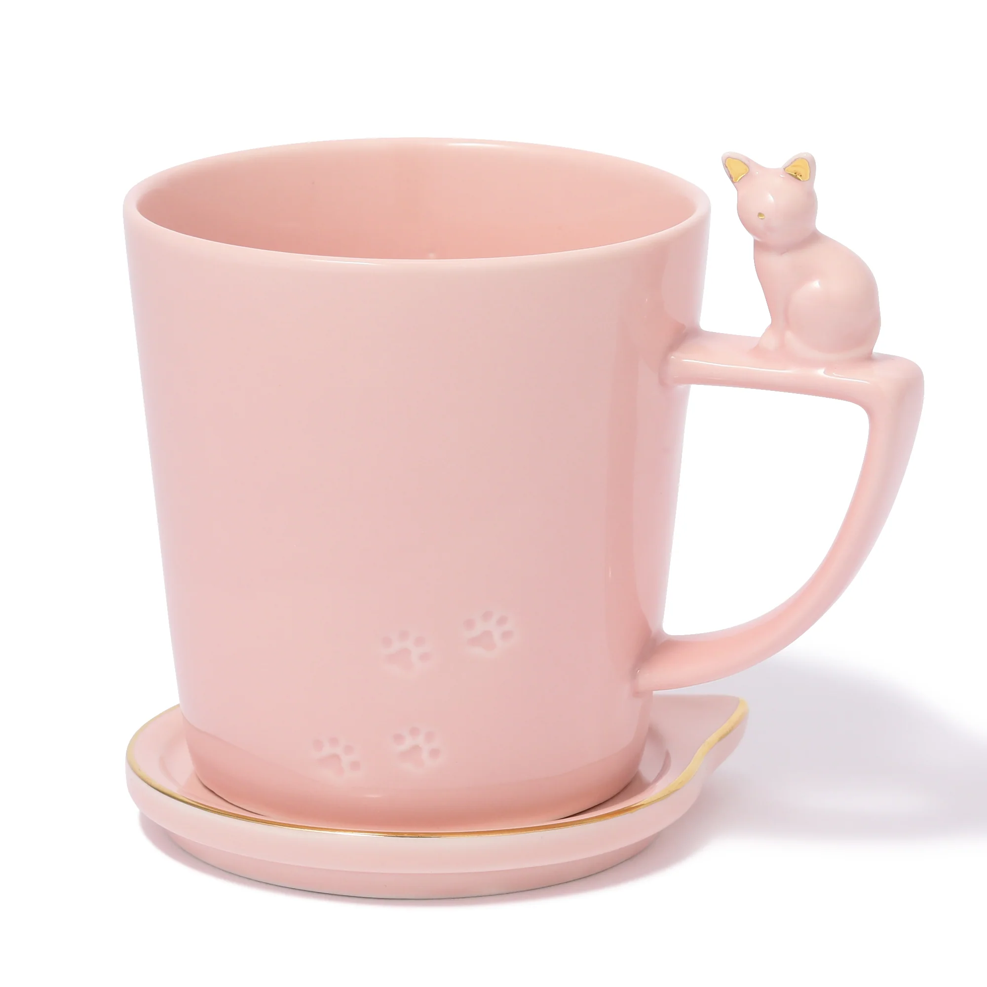 キャット フィギュア マグ ピンク - Image 4
