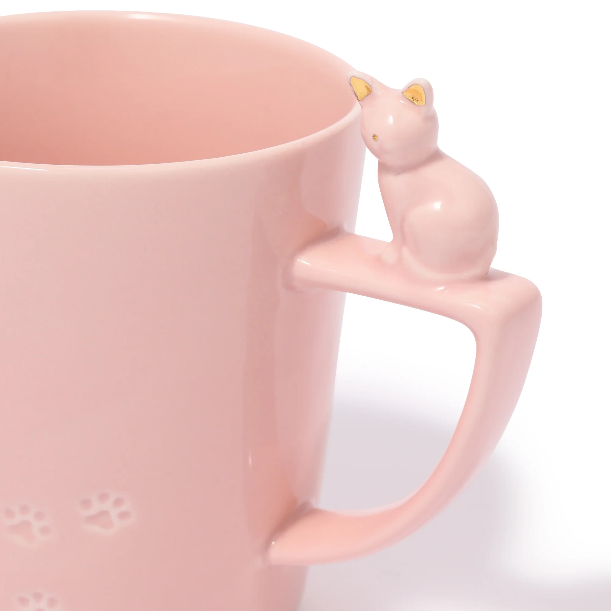 キャット フィギュア マグ ピンク - Image 8