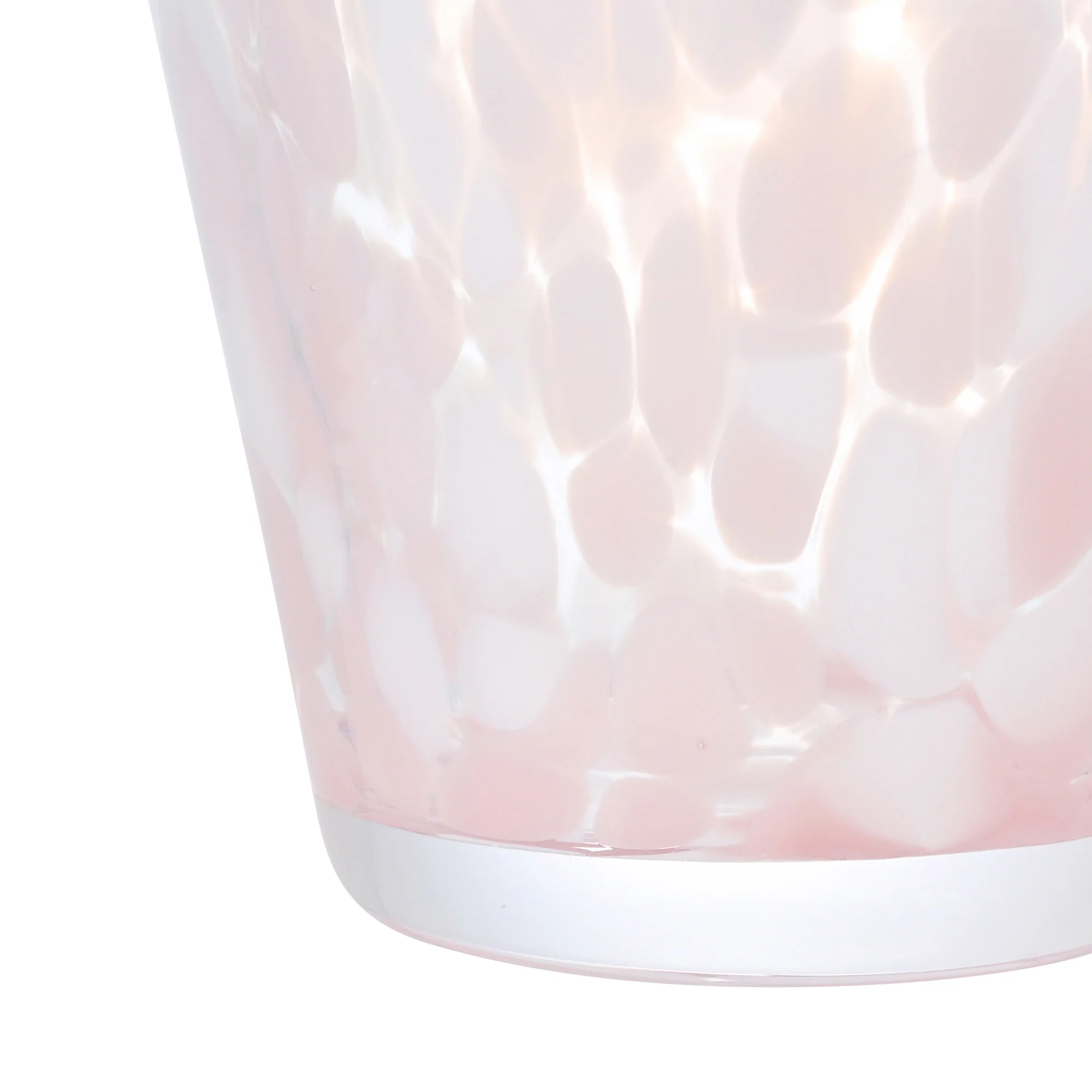 ドットパターン ガラスカップ ピンク - Image 5