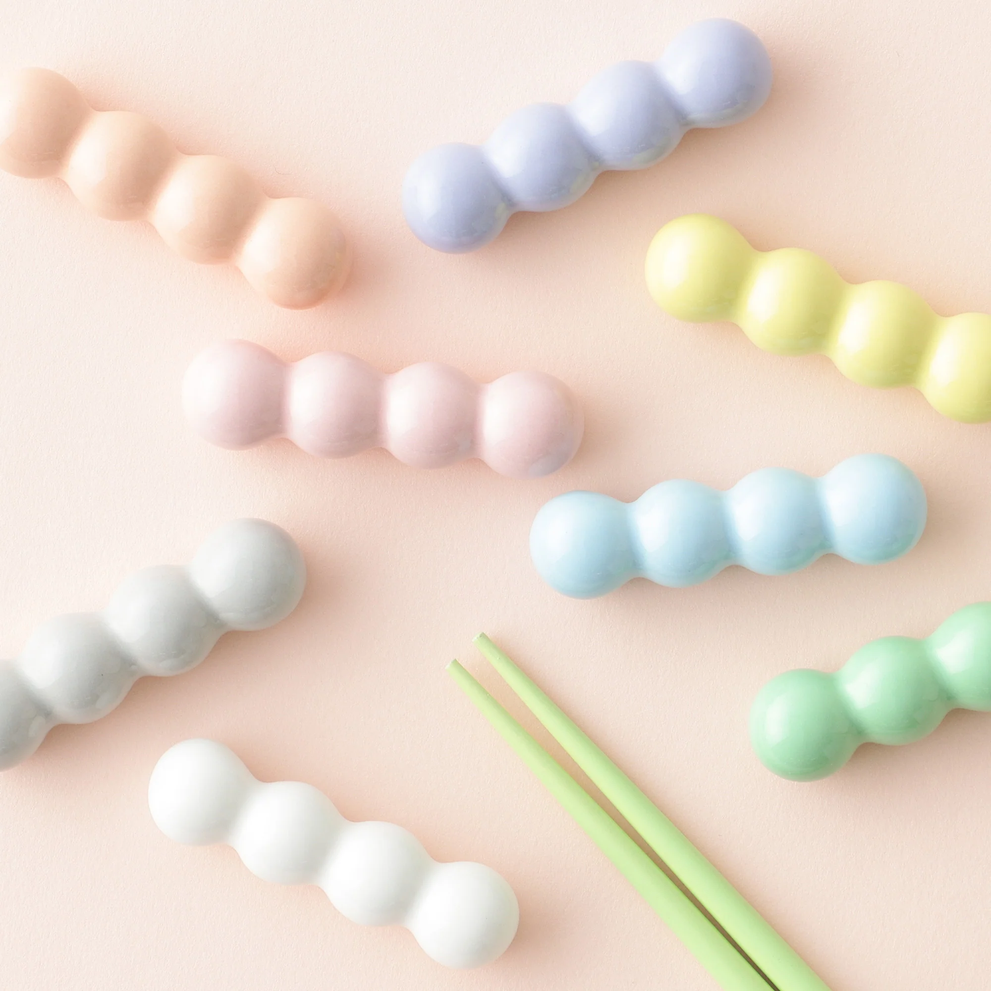 箸置き 2個セット ポンポン パープル - Image 8