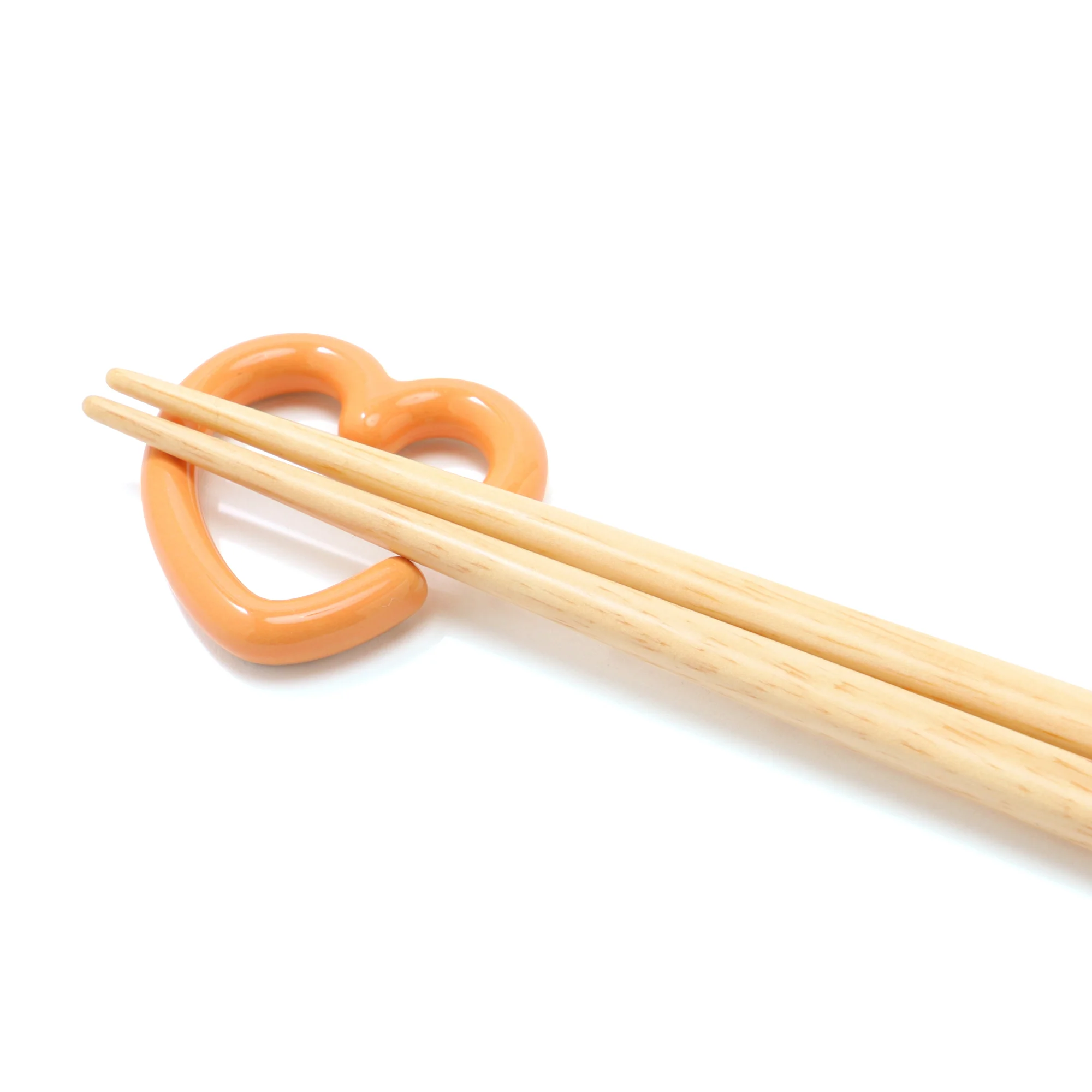 ハート箸置き オレンジ - Image 3