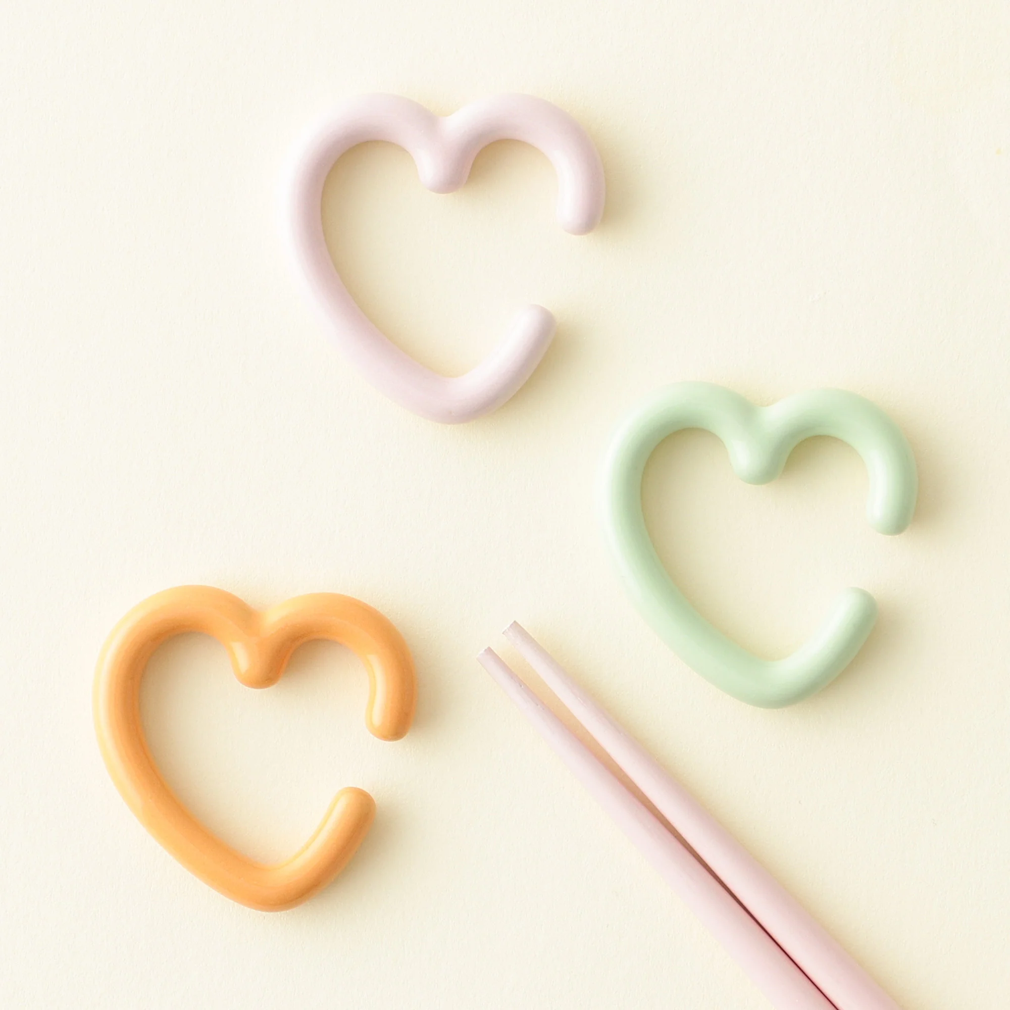 ハート箸置き オレンジ - Image 6