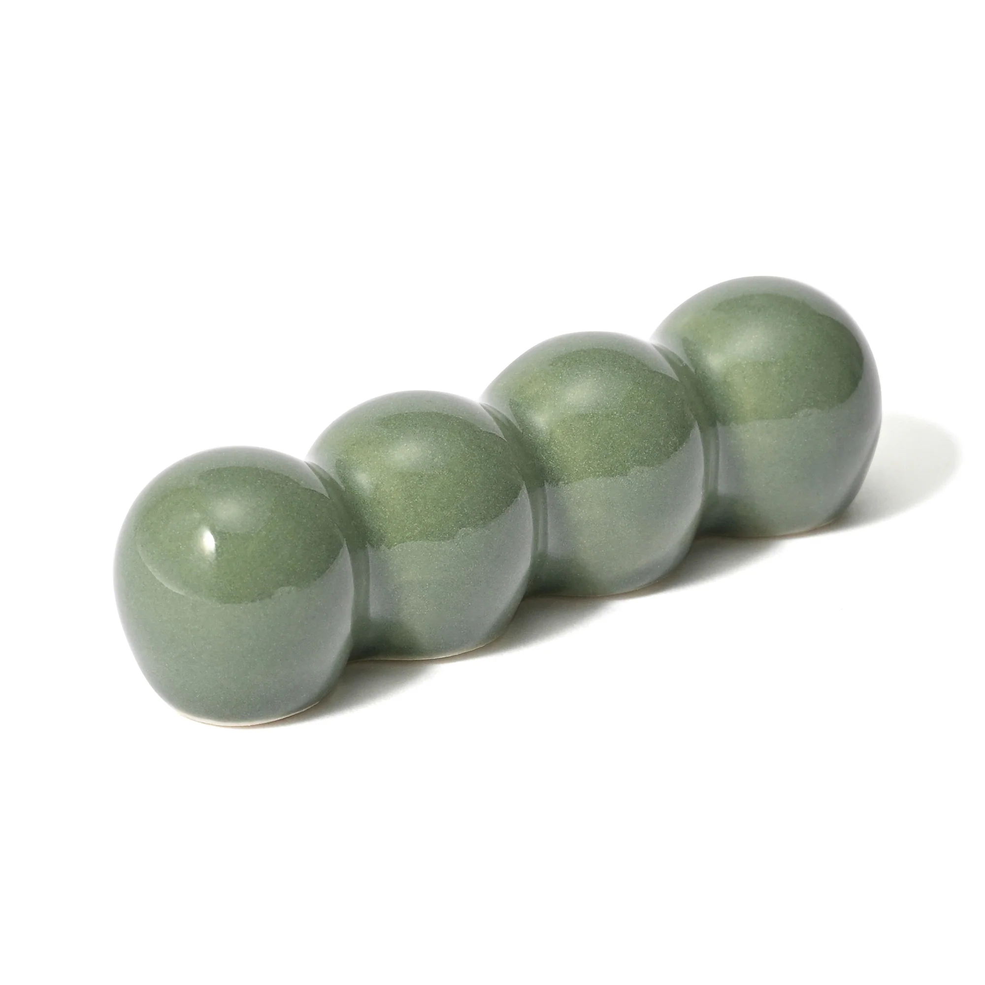 箸置き 2個セット ポンポン グリーン - Image 2