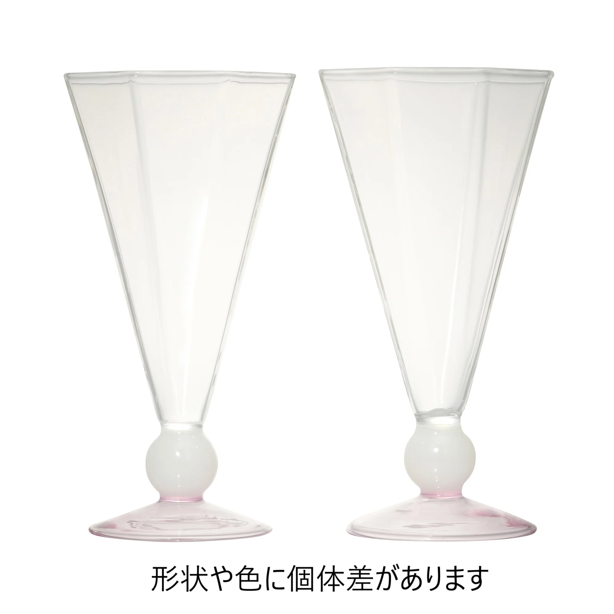 バイカラー サークル ステムグラス ホワイト×ピンク - Image 6