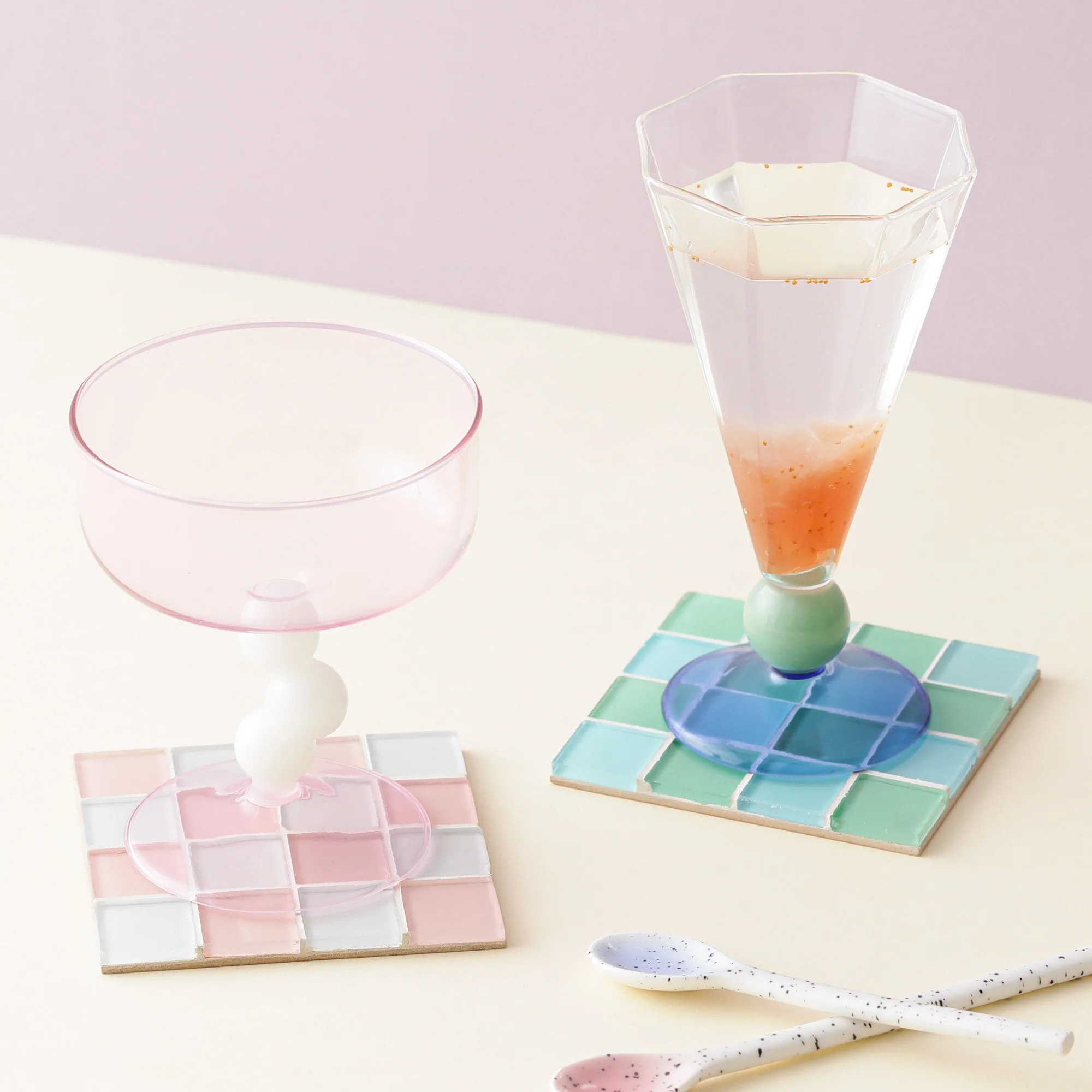 バイカラー サークル ステムグラス グリーン×ブルー - Image 9