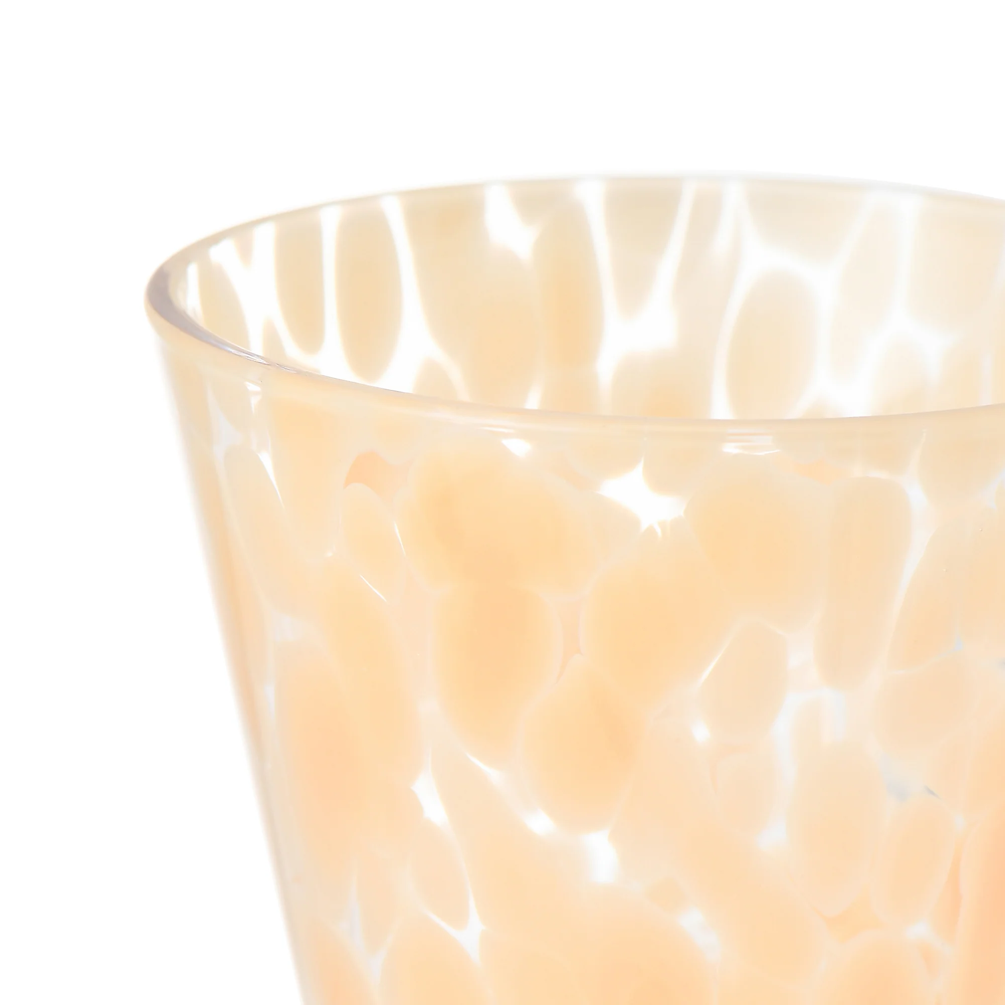 ドットパターン ガラスカップ オレンジ - Image 3