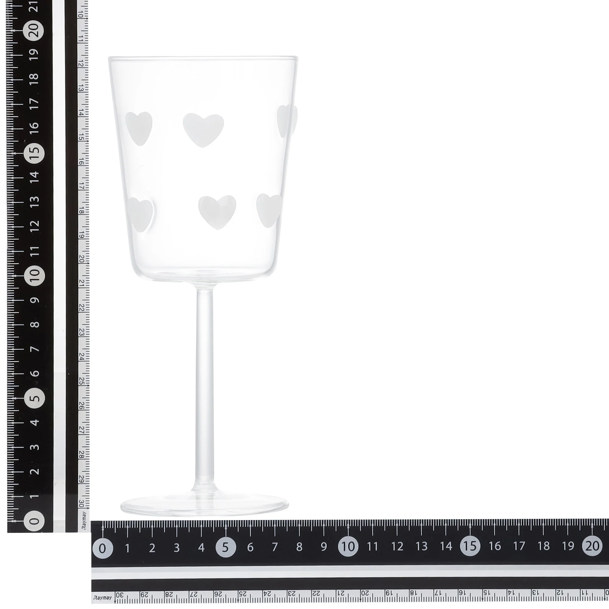 ドットハート ワイングラス ホワイト - Image 10