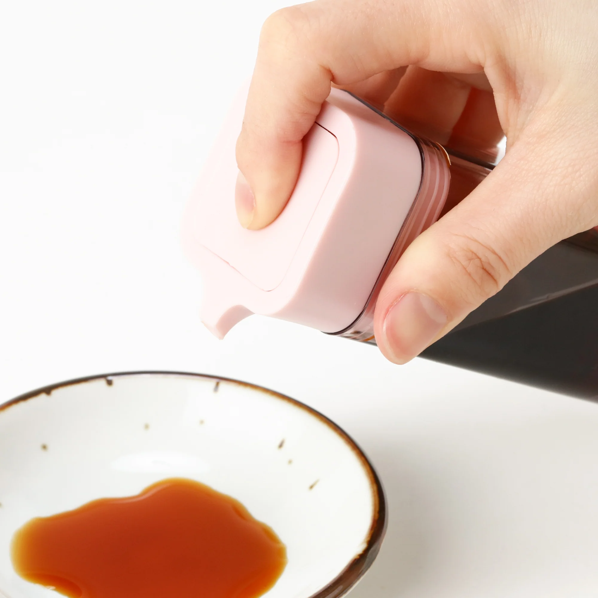 プッシュ式醤油差し ピンク - Image 6