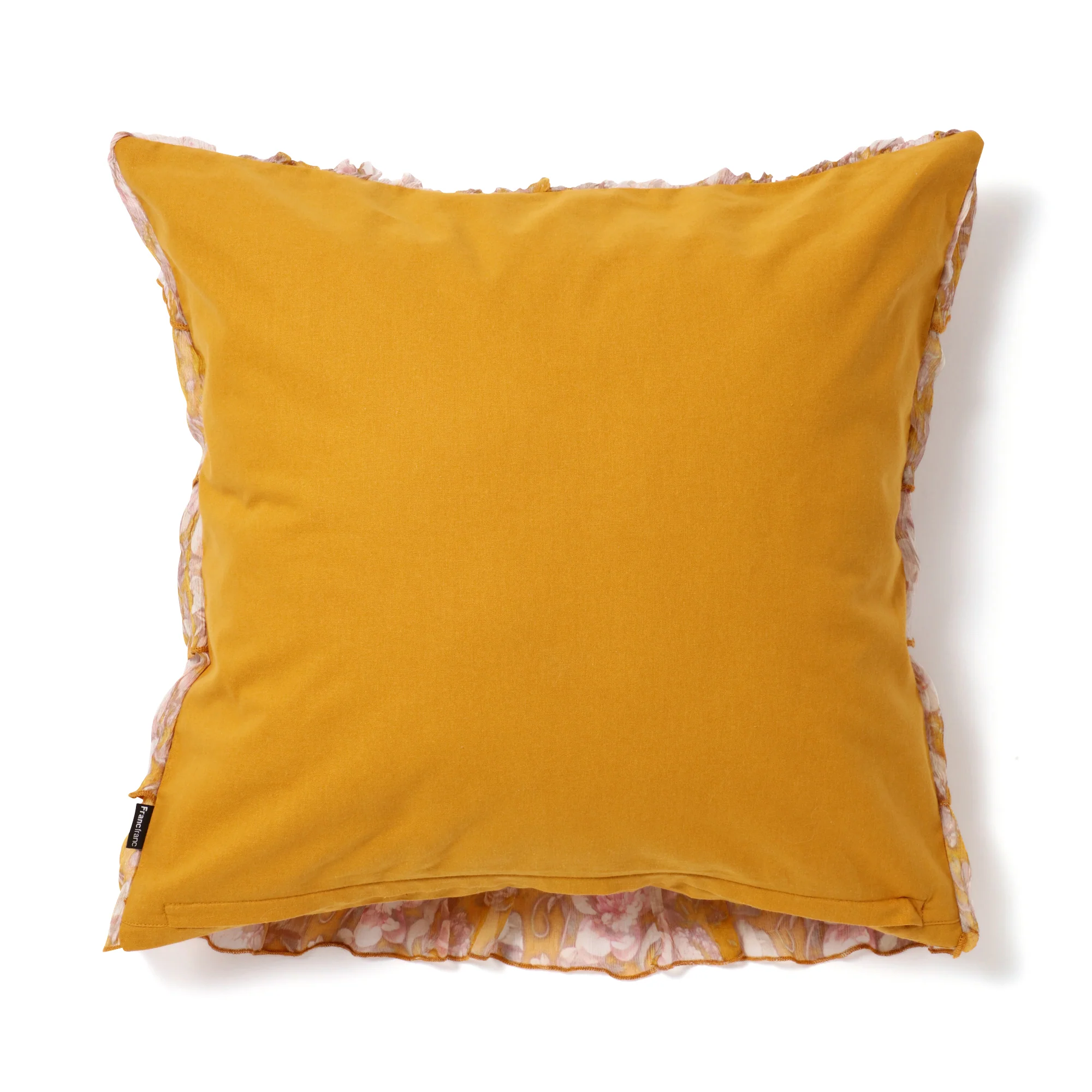 PTシフォンフリル クッションカバー 450×450 イエロー（131） - Image 2