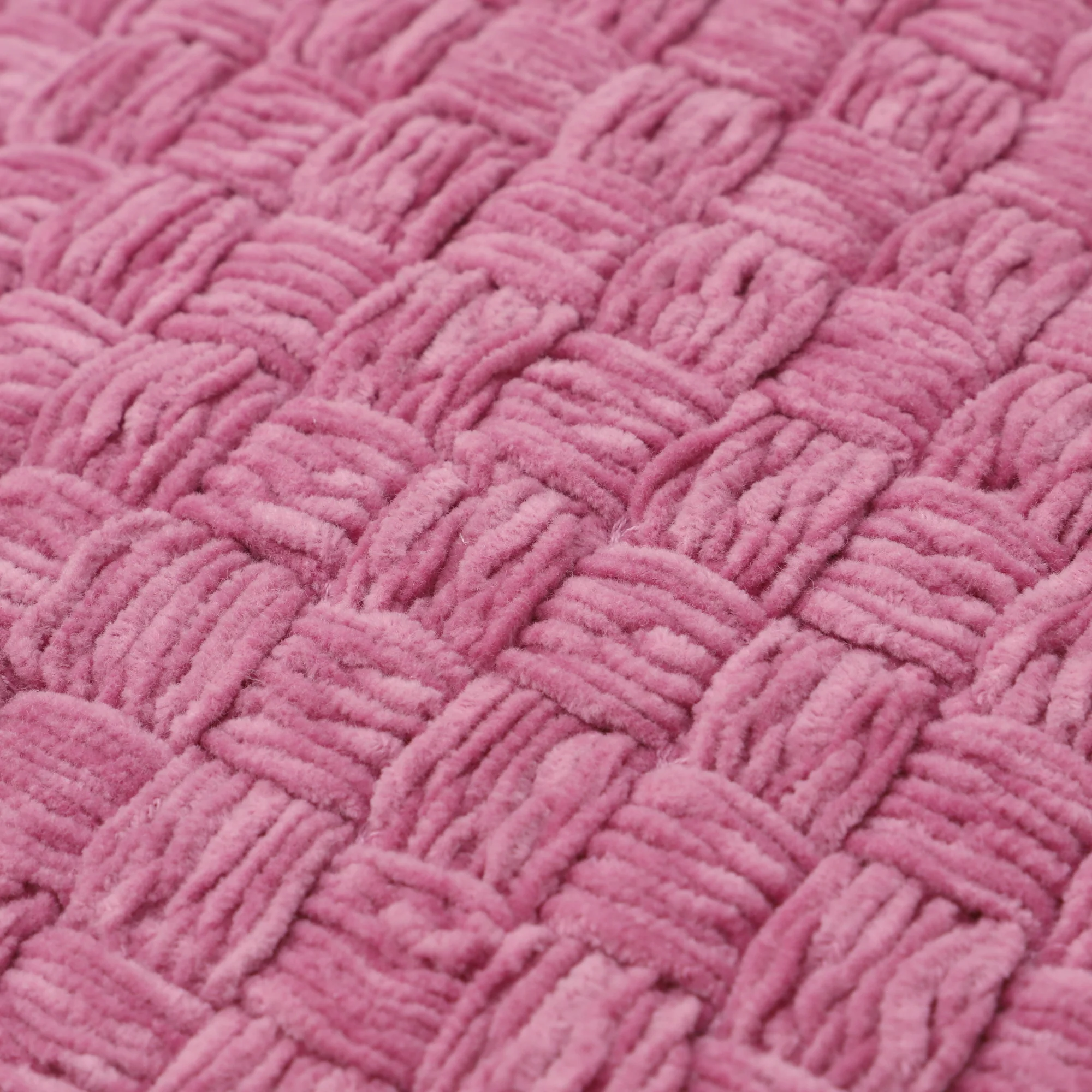 シェニールウィーブ クッションカバー 450×450 ピンク（105） - Image 6
