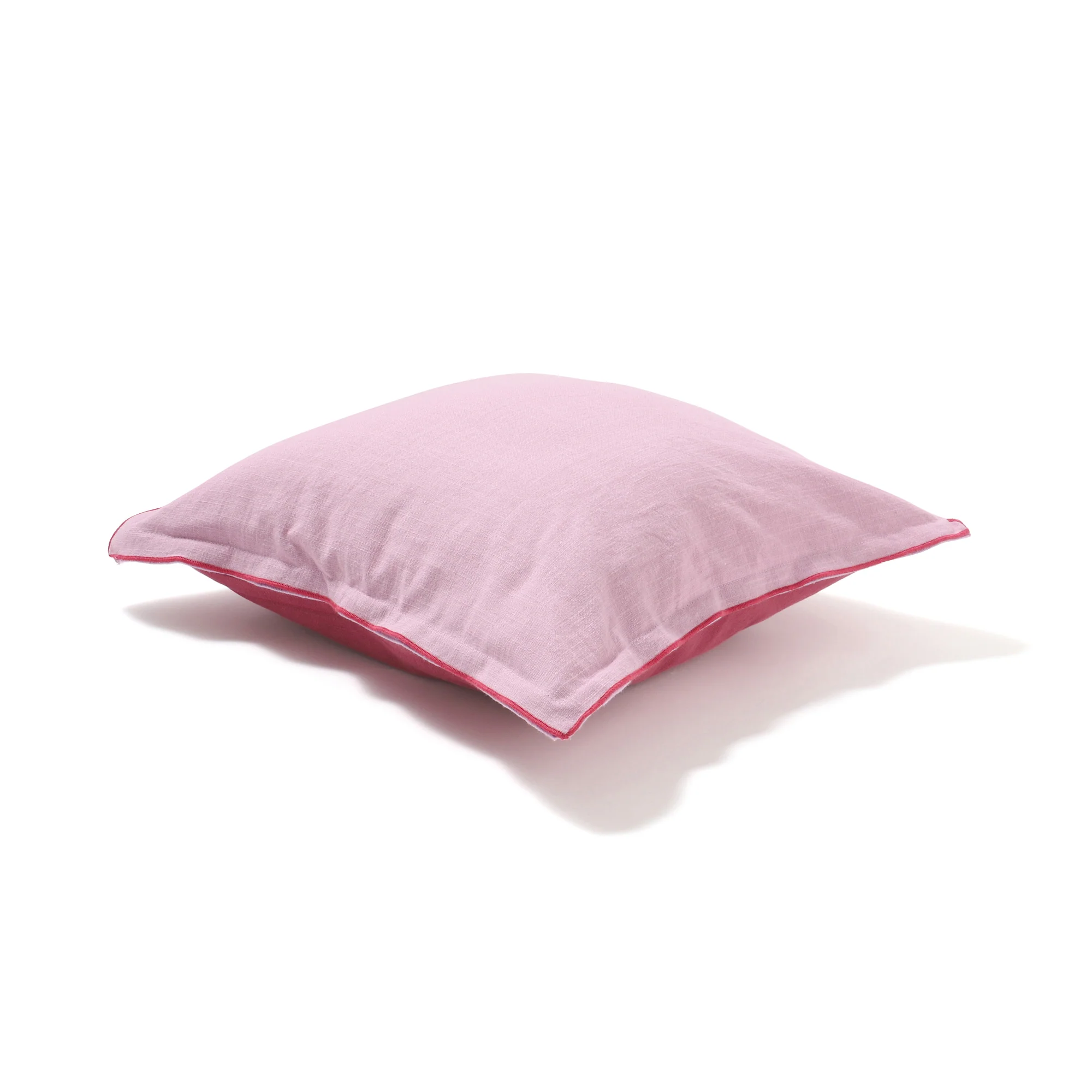 バイカラーパイピング クッションカバー 450×450 パープル（043） - Image 5