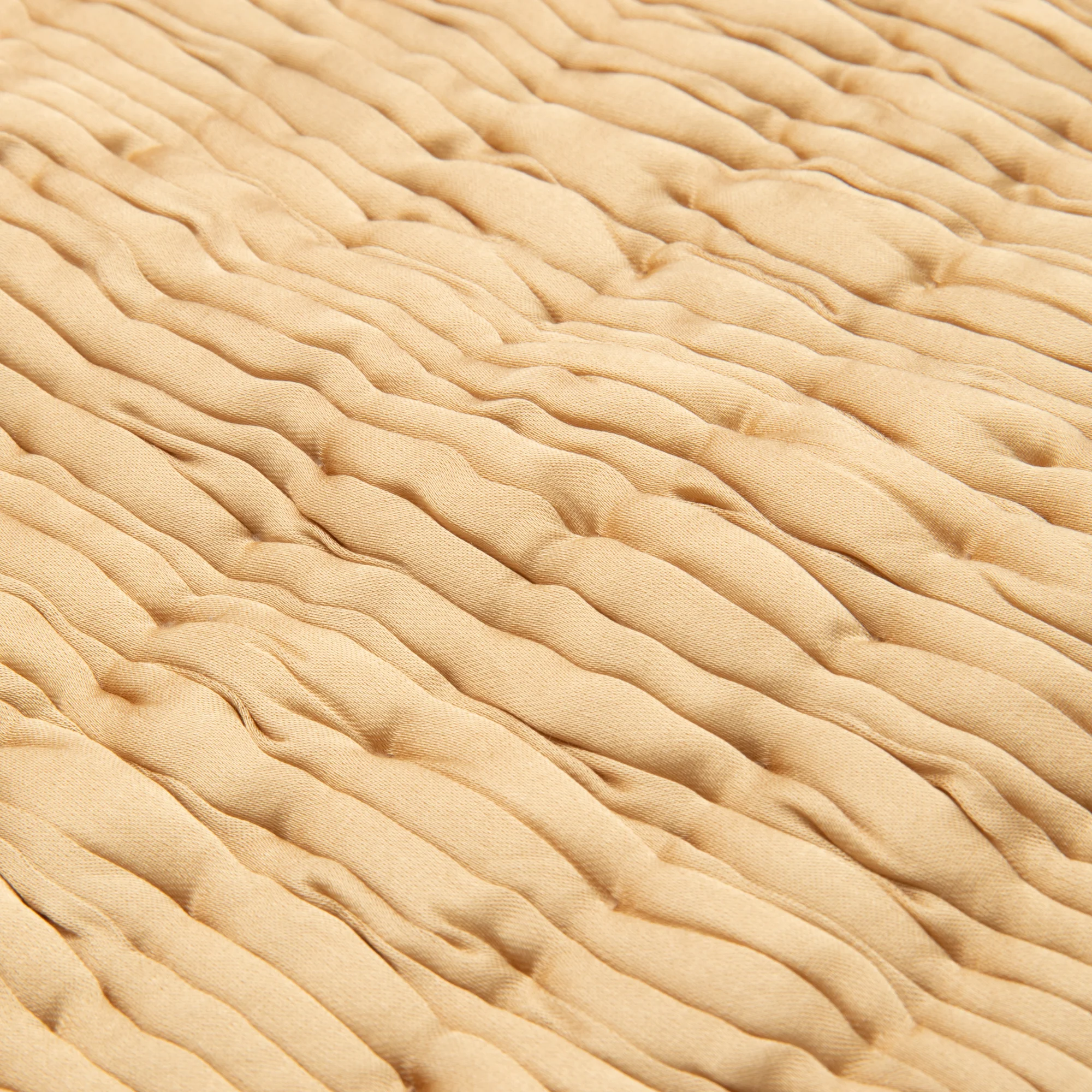 ソリッドギャザー  クッションカバー 45×45 イエロー（B095） - Image 6