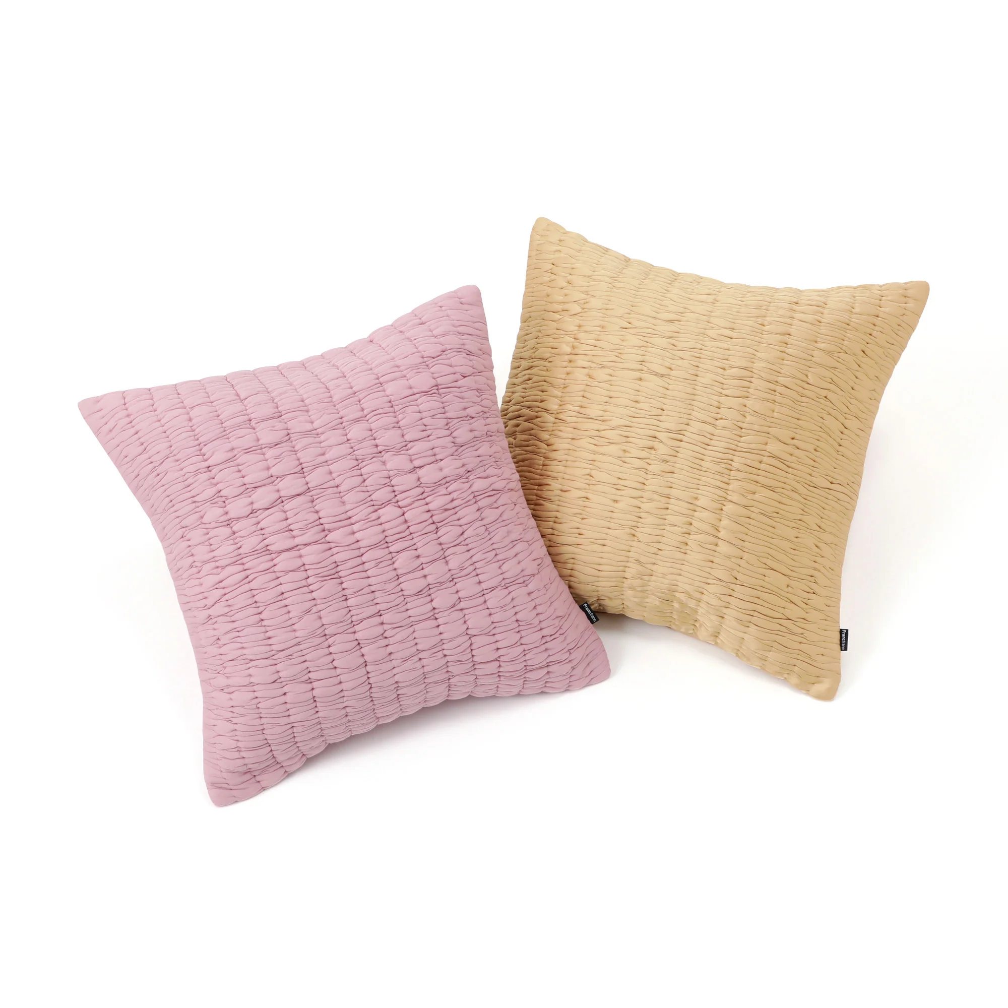 ソリッドギャザー  クッションカバー 45×45 イエロー（B095） - Image 7