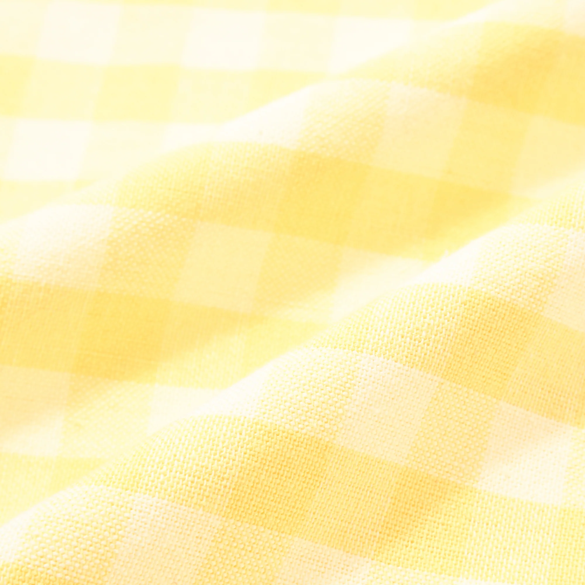 フリルチェック  クッションカバー 45×45 ライトイエロー（C-113） - Image 5