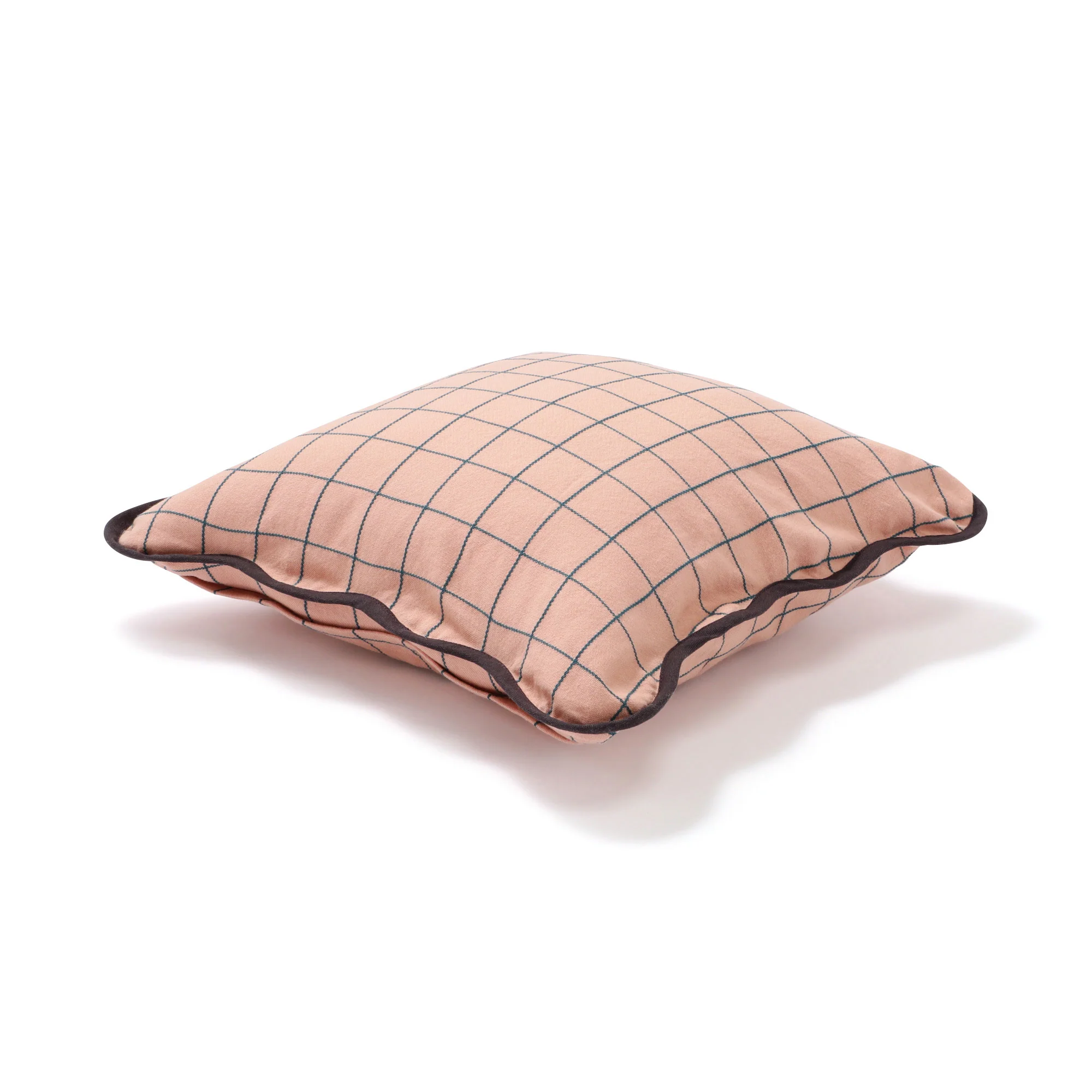 ウィンドウペンウェーブ クッションカバー 45×45 オレンジ（019） - Image 3