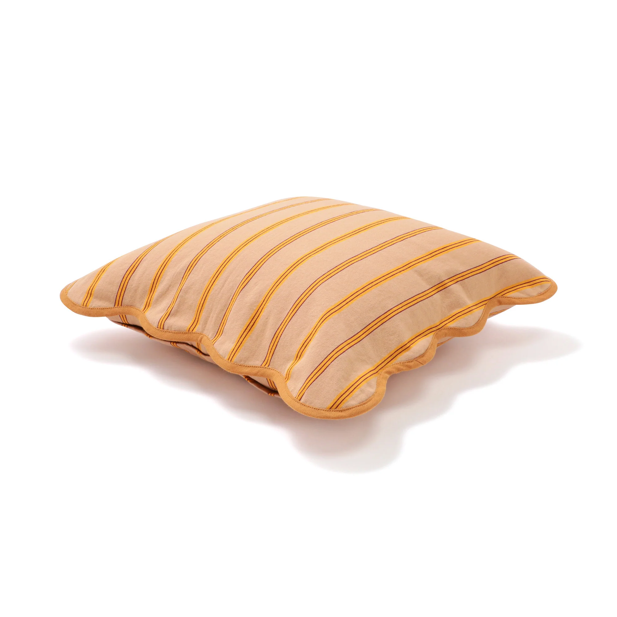 ストライプウェーブ クッションカバー 45×45 ベージュ（022） - Image 3