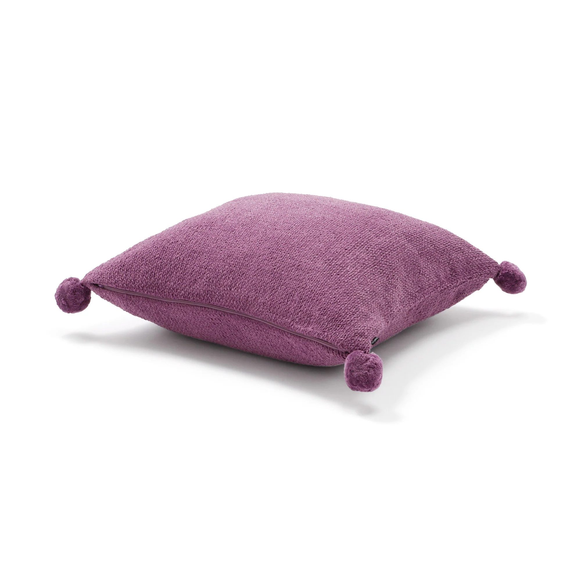 ポンポンニット クッションカバー 45×45 パープル（064） - Image 5