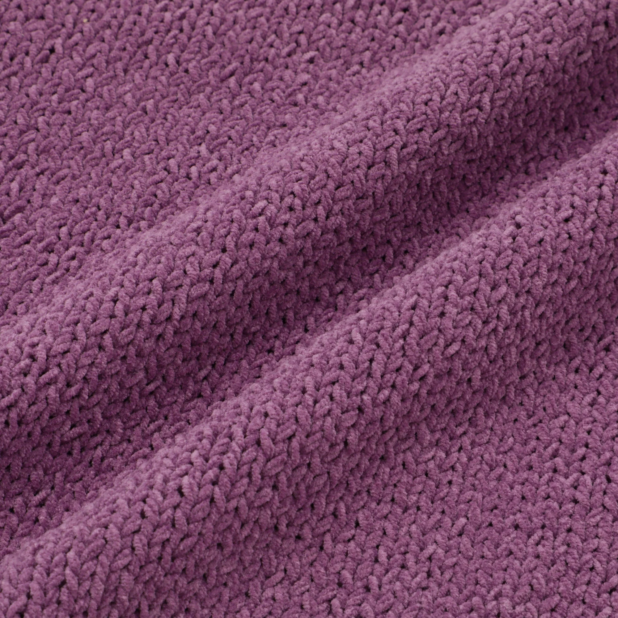 ポンポンニット クッションカバー 45×45 パープル（064） - Image 6