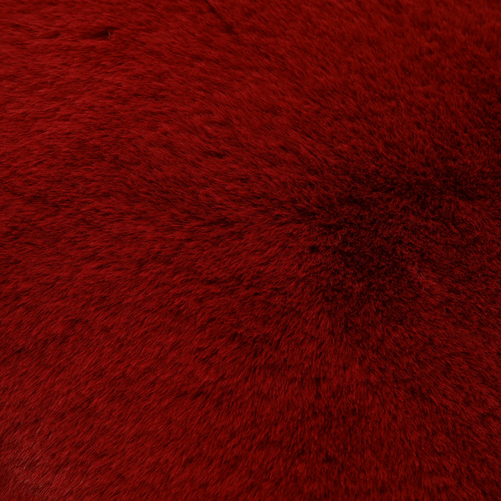ファー  クッションカバー 450×450 ダークレッド（B-046） - Image 6