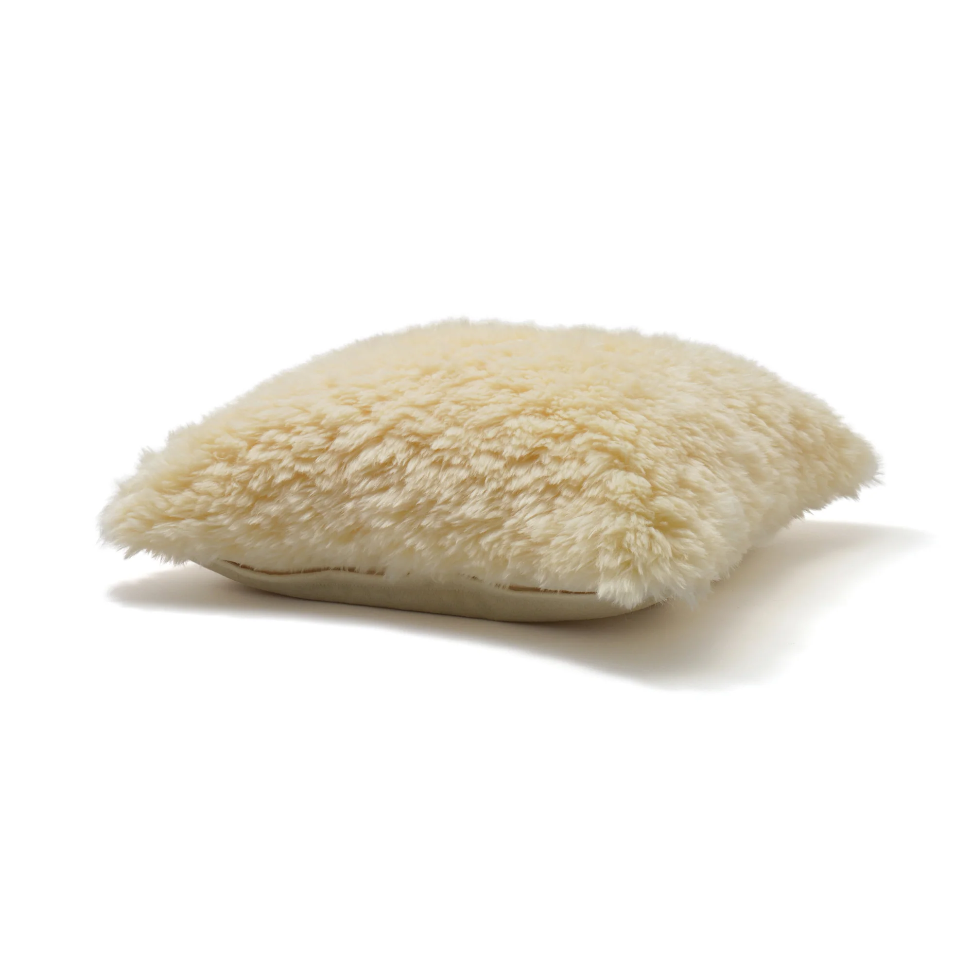 ファー  クッションカバー 45×45 ライトイエロー（O-067） - Image 5